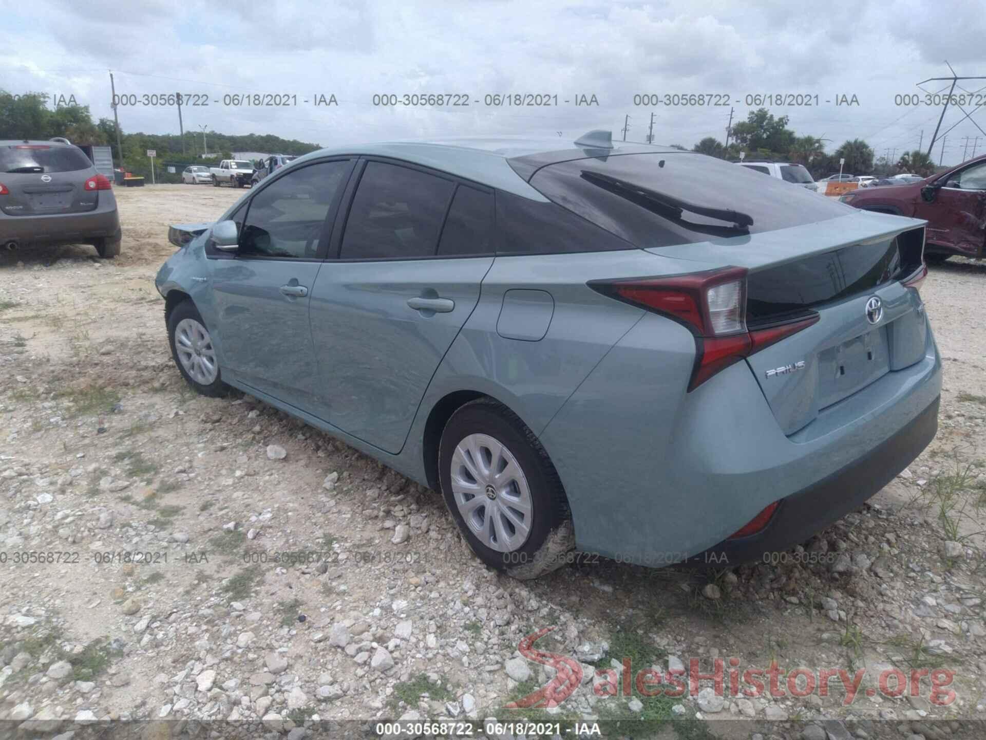 JTDKAMFU9M3138907 2021 TOYOTA PRIUS