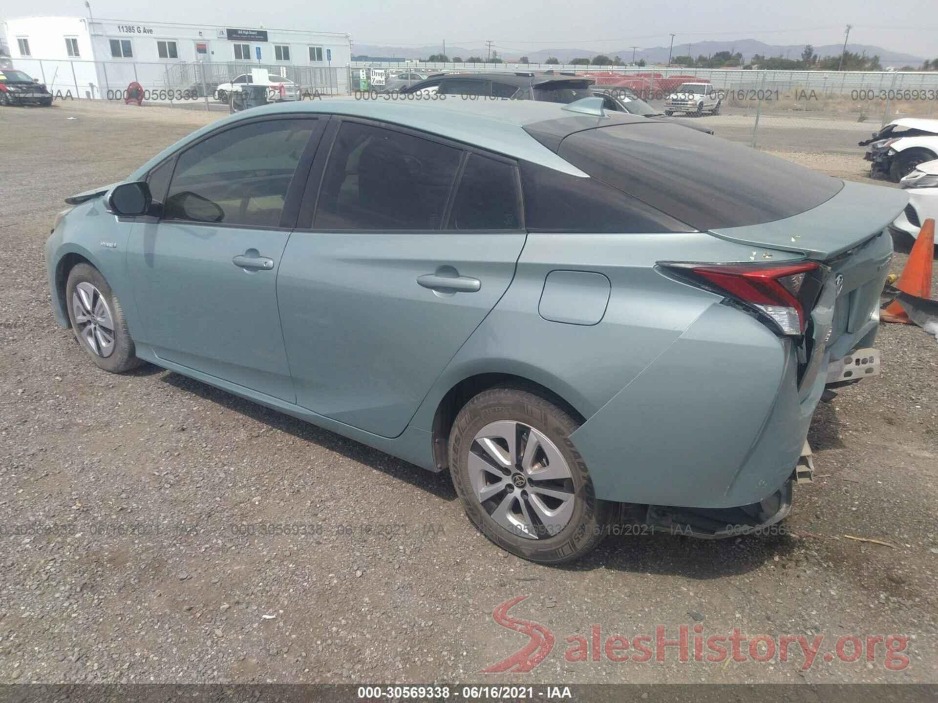 JTDKARFU5G3018829 2016 TOYOTA PRIUS