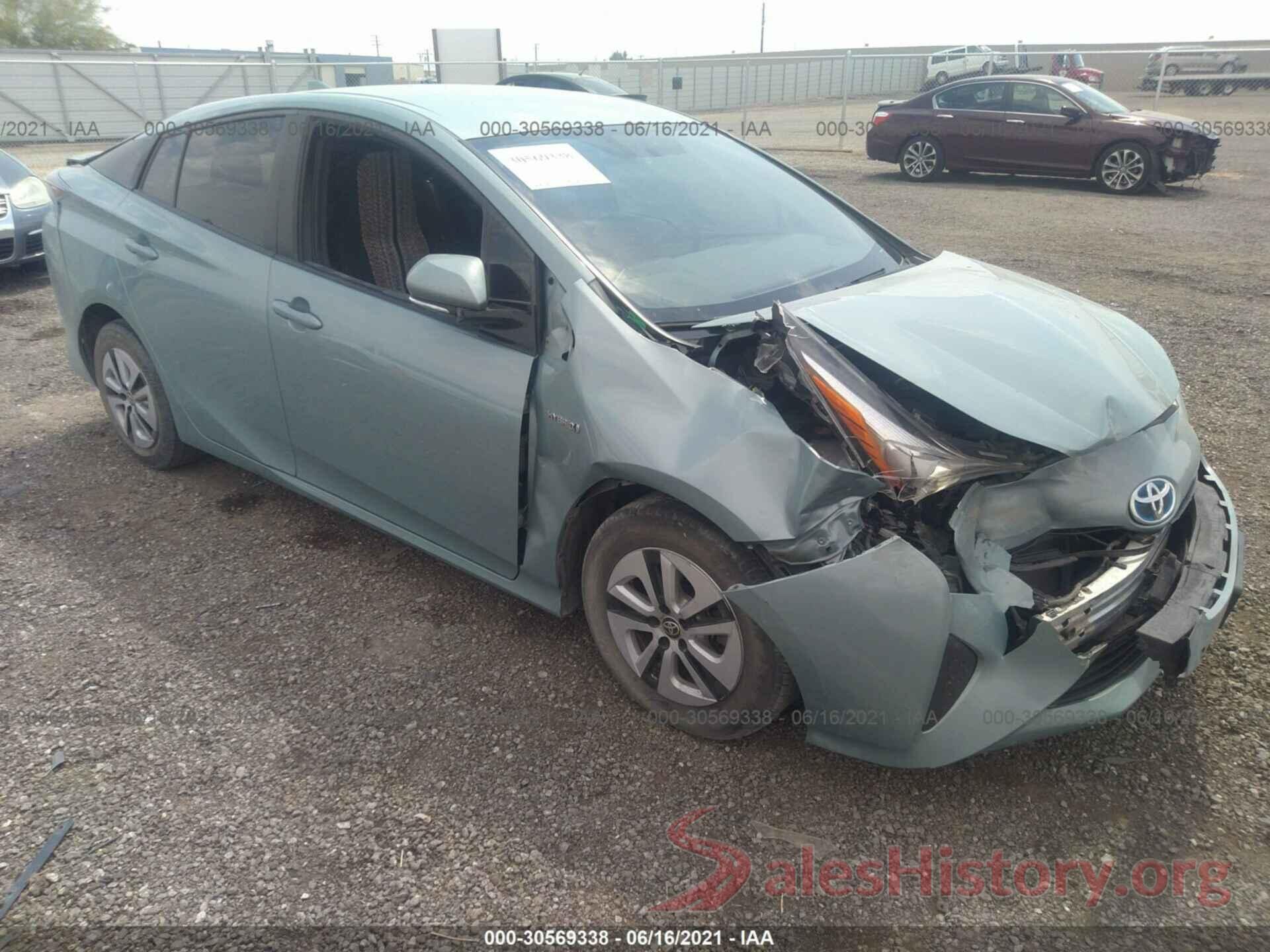 JTDKARFU5G3018829 2016 TOYOTA PRIUS