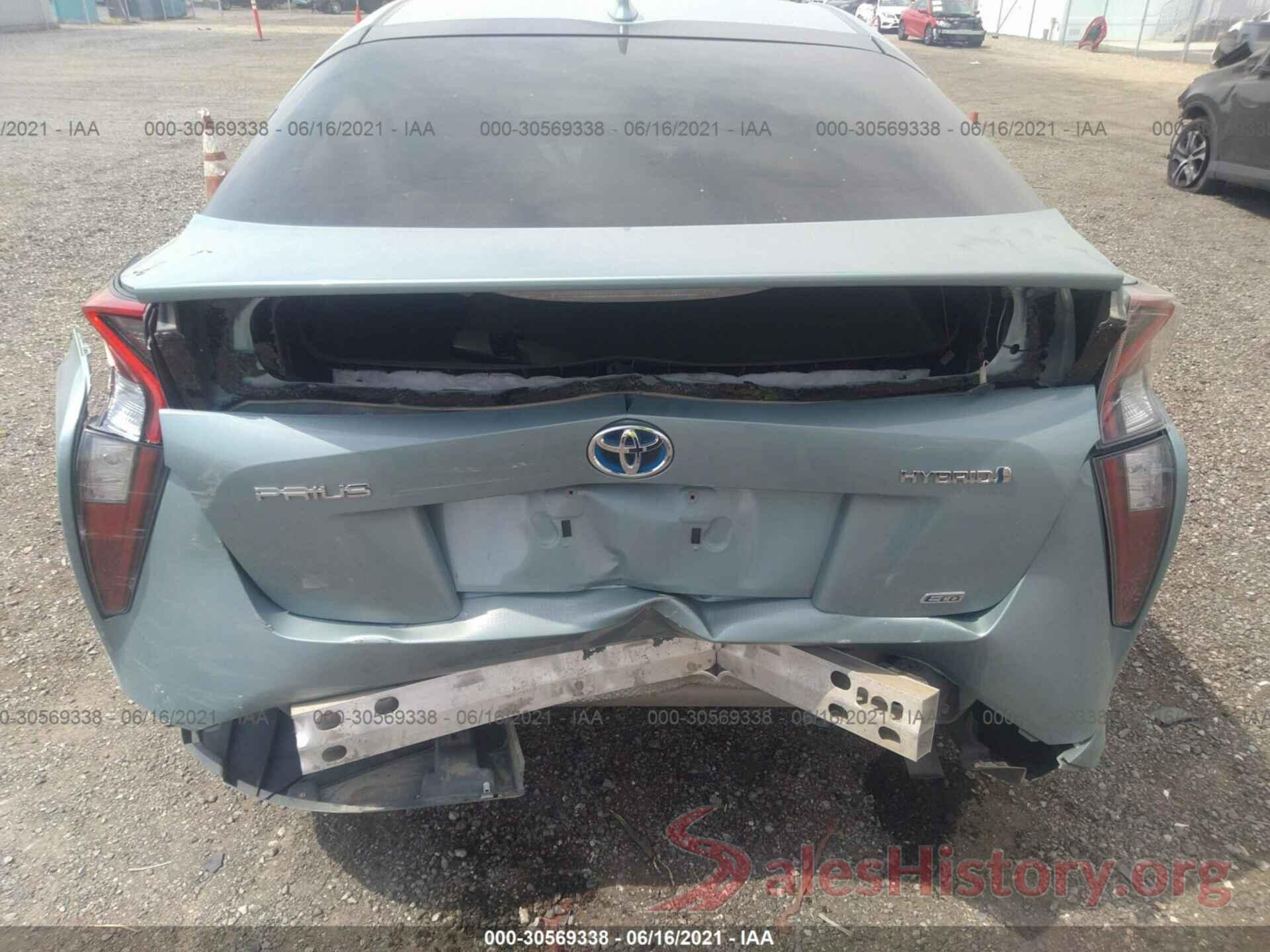 JTDKARFU5G3018829 2016 TOYOTA PRIUS