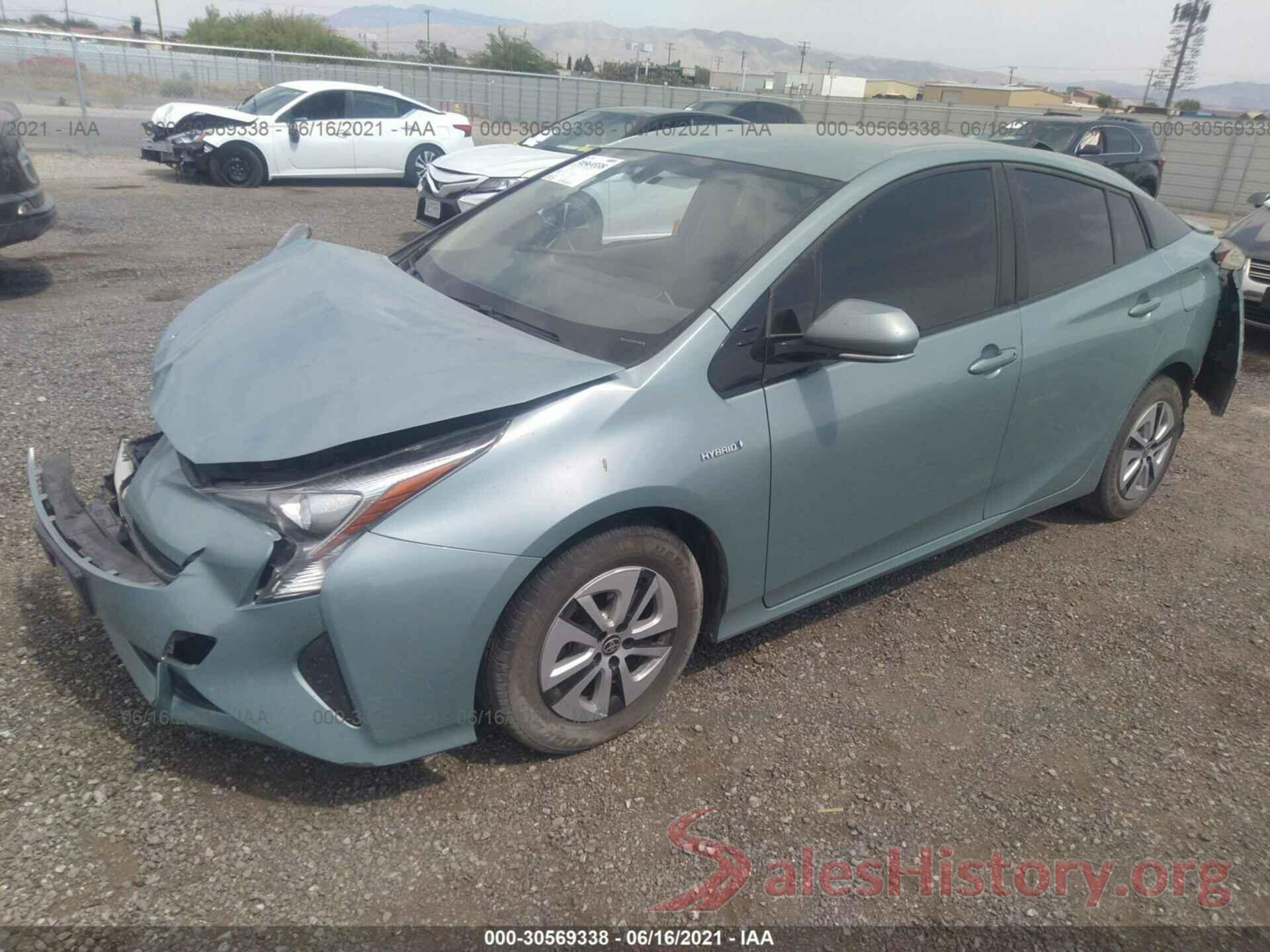 JTDKARFU5G3018829 2016 TOYOTA PRIUS