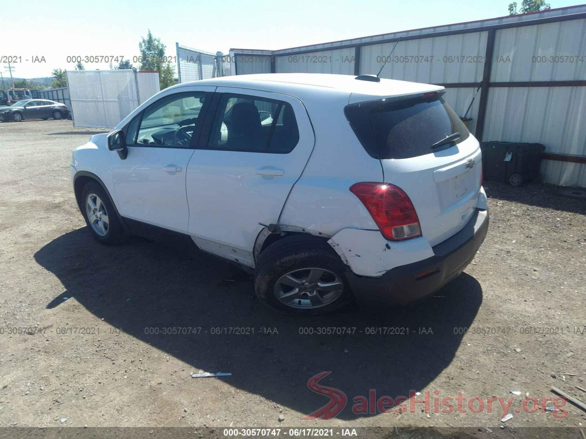 3GNCJNSB2GL233145 2016 CHEVROLET TRAX