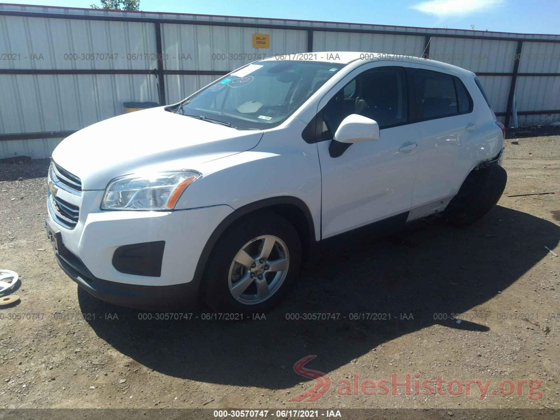 3GNCJNSB2GL233145 2016 CHEVROLET TRAX