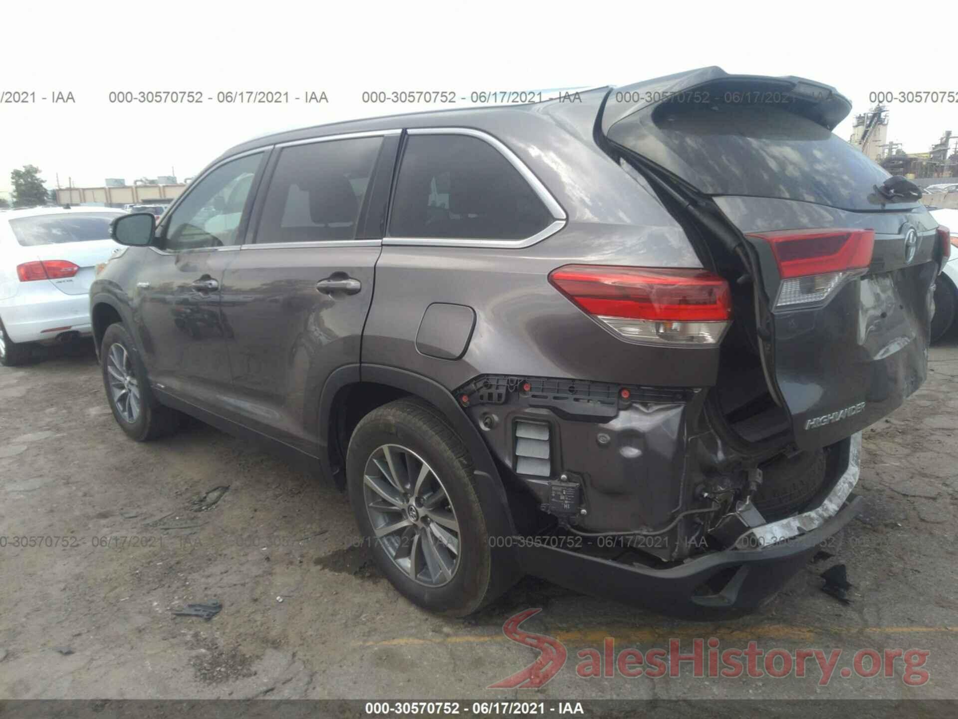 5TDJGRFH4KS073664 2019 TOYOTA HIGHLANDER