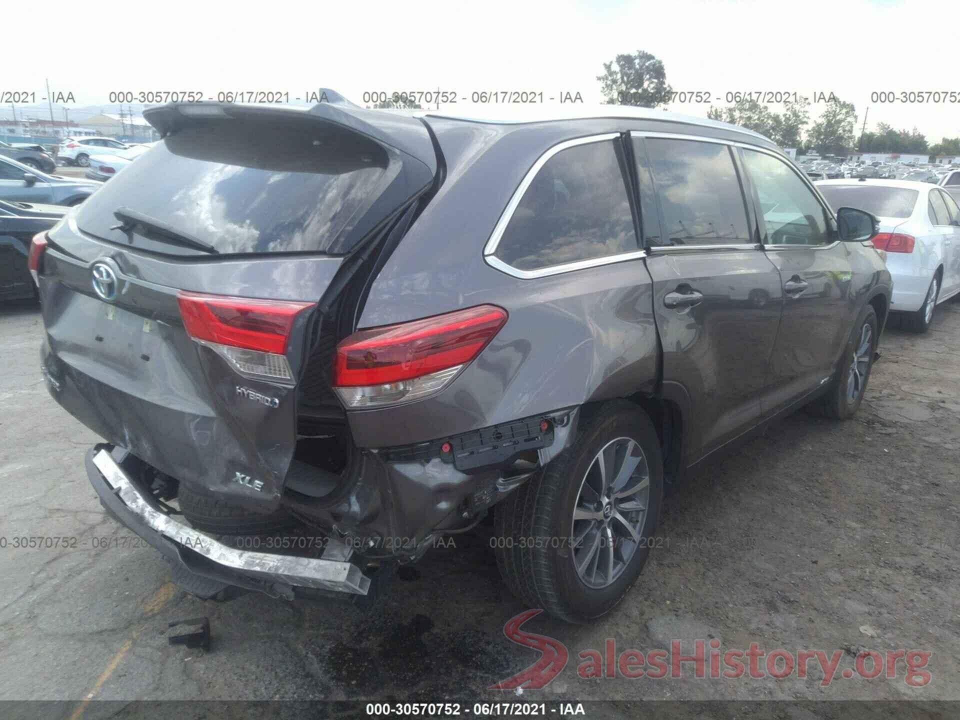 5TDJGRFH4KS073664 2019 TOYOTA HIGHLANDER