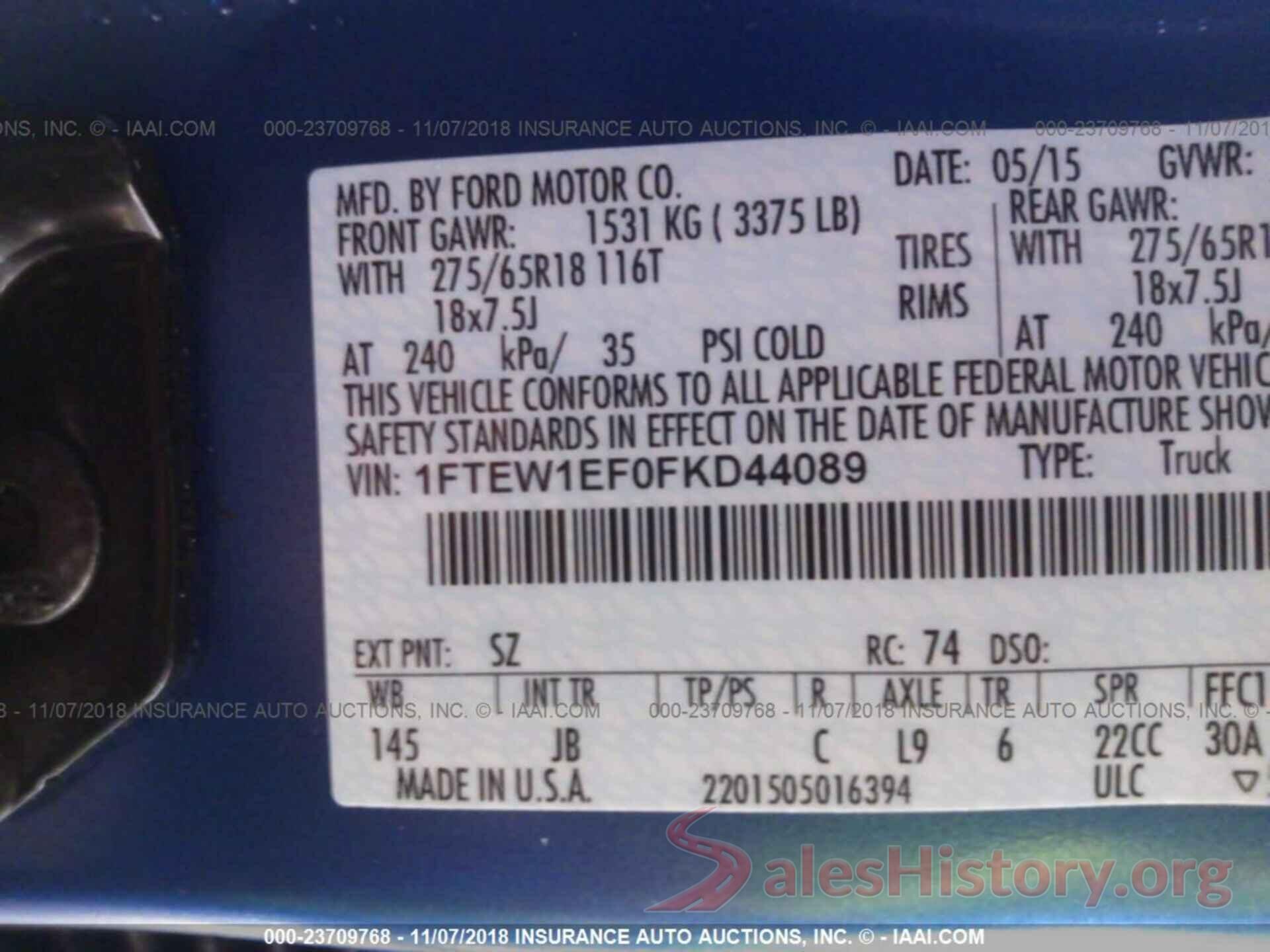 3CZRU6H32HG706725 2015 FORD F150