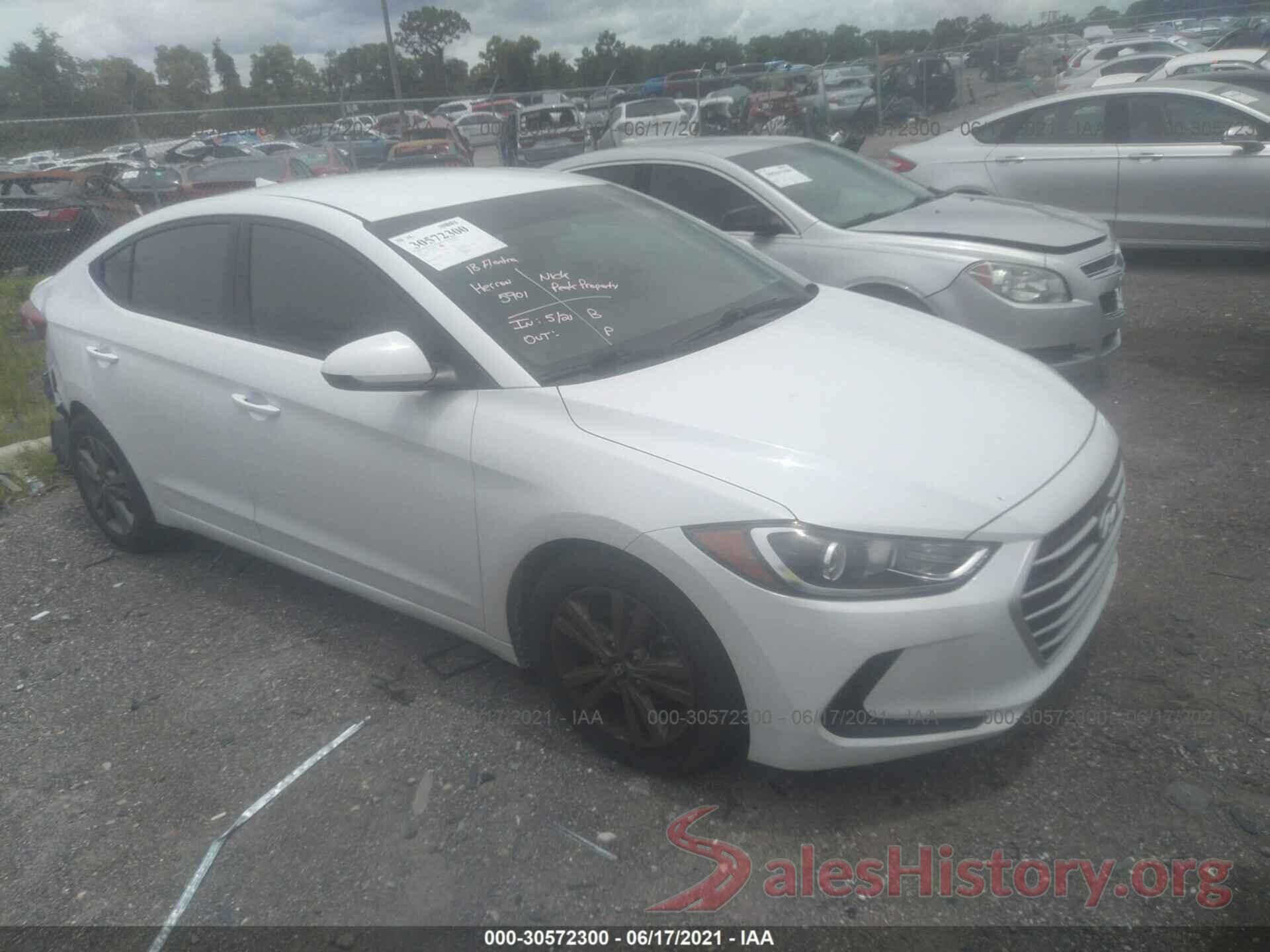 5NPD84LF4JH300761 2018 HYUNDAI ELANTRA