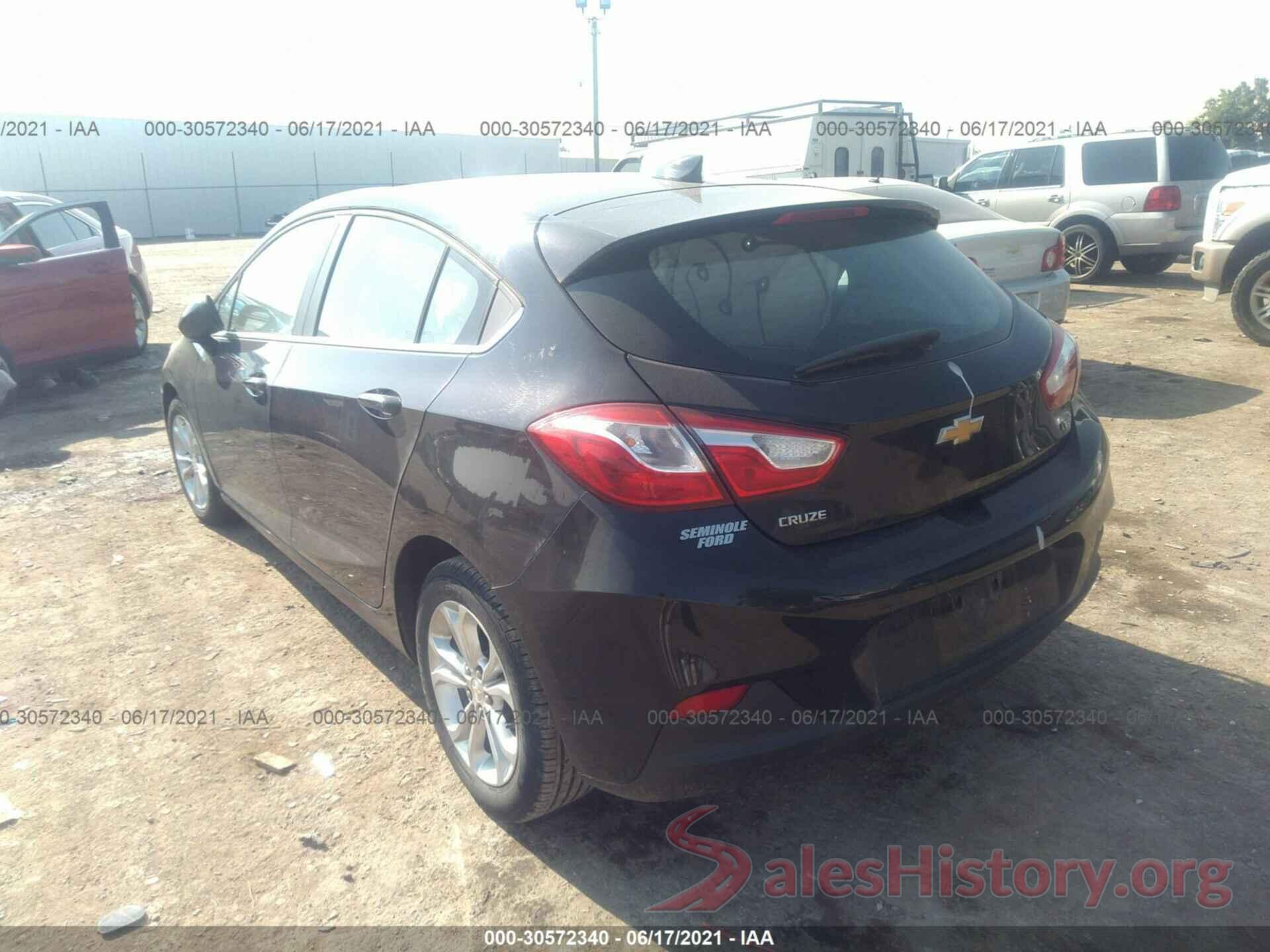 3G1BE6SM5KS542583 2019 CHEVROLET CRUZE