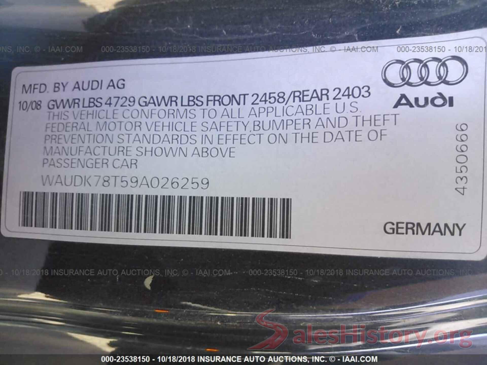 1FT7W2B61KED92681 2009 AUDI A5