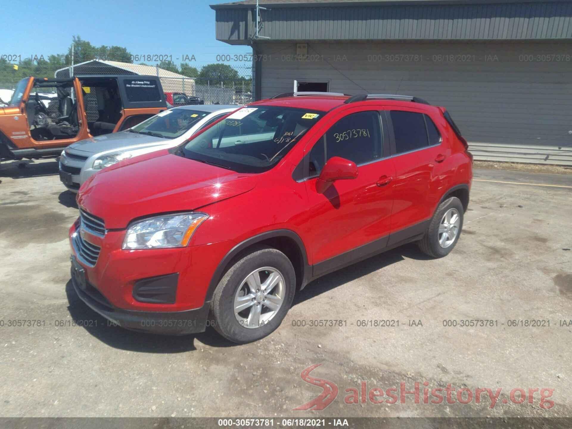 KL7CJPSB7GB756051 2016 CHEVROLET TRAX