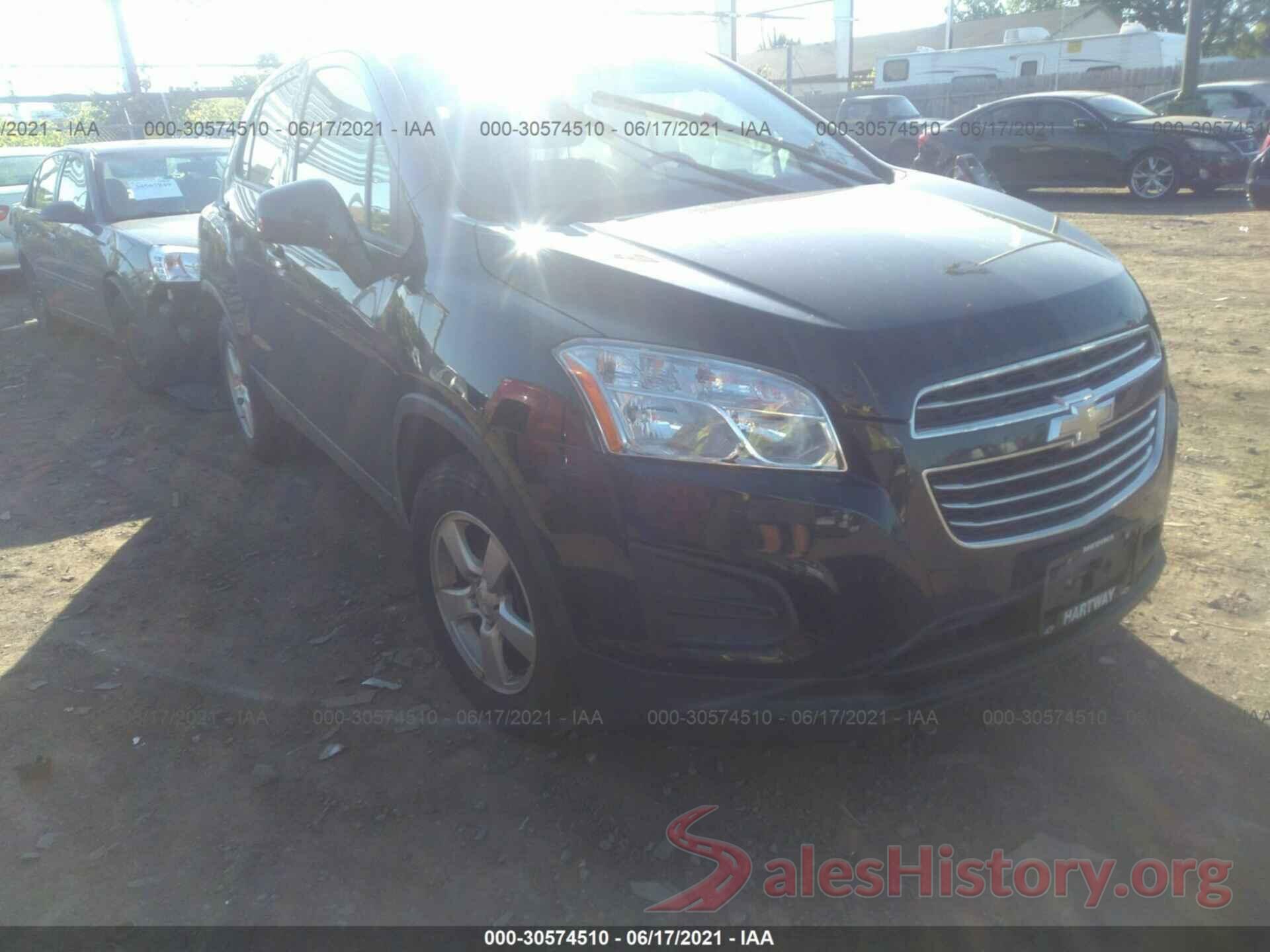 KL7CJNSB2GB627753 2016 CHEVROLET TRAX