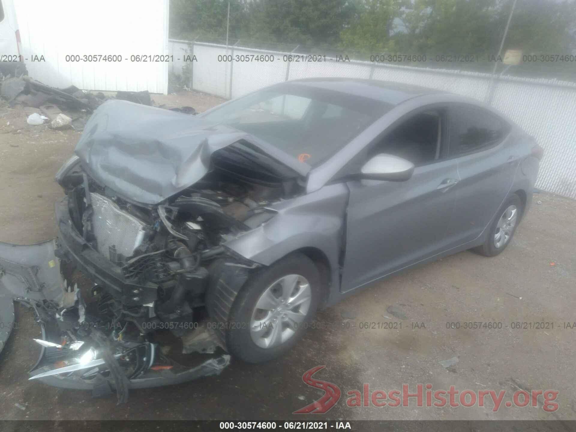 5NPDH4AE1GH768451 2016 HYUNDAI ELANTRA