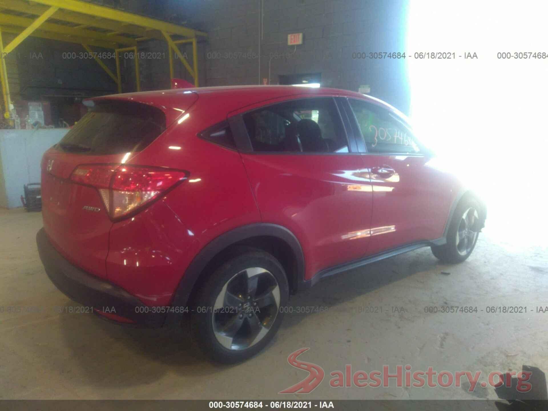 3CZRU6H54JG707284 2018 HONDA HR-V