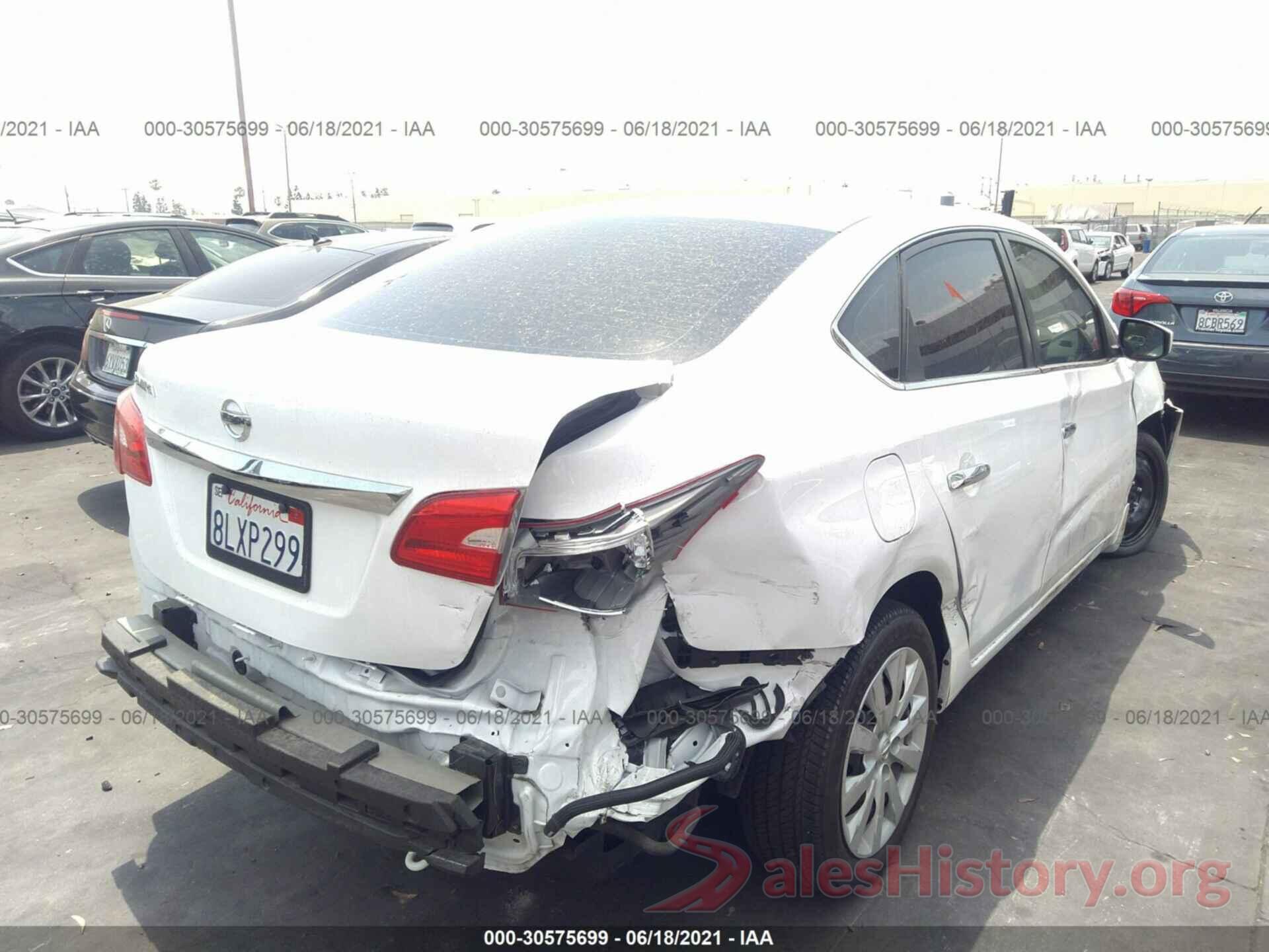 3N1AB7AP0KY275544 2019 NISSAN SENTRA