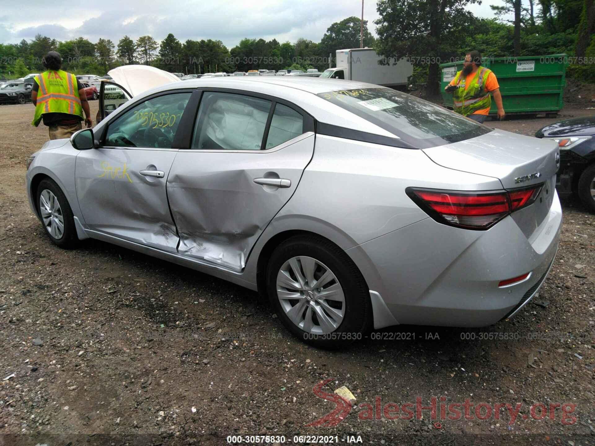 3N1AB8BV6MY268734 2021 NISSAN SENTRA