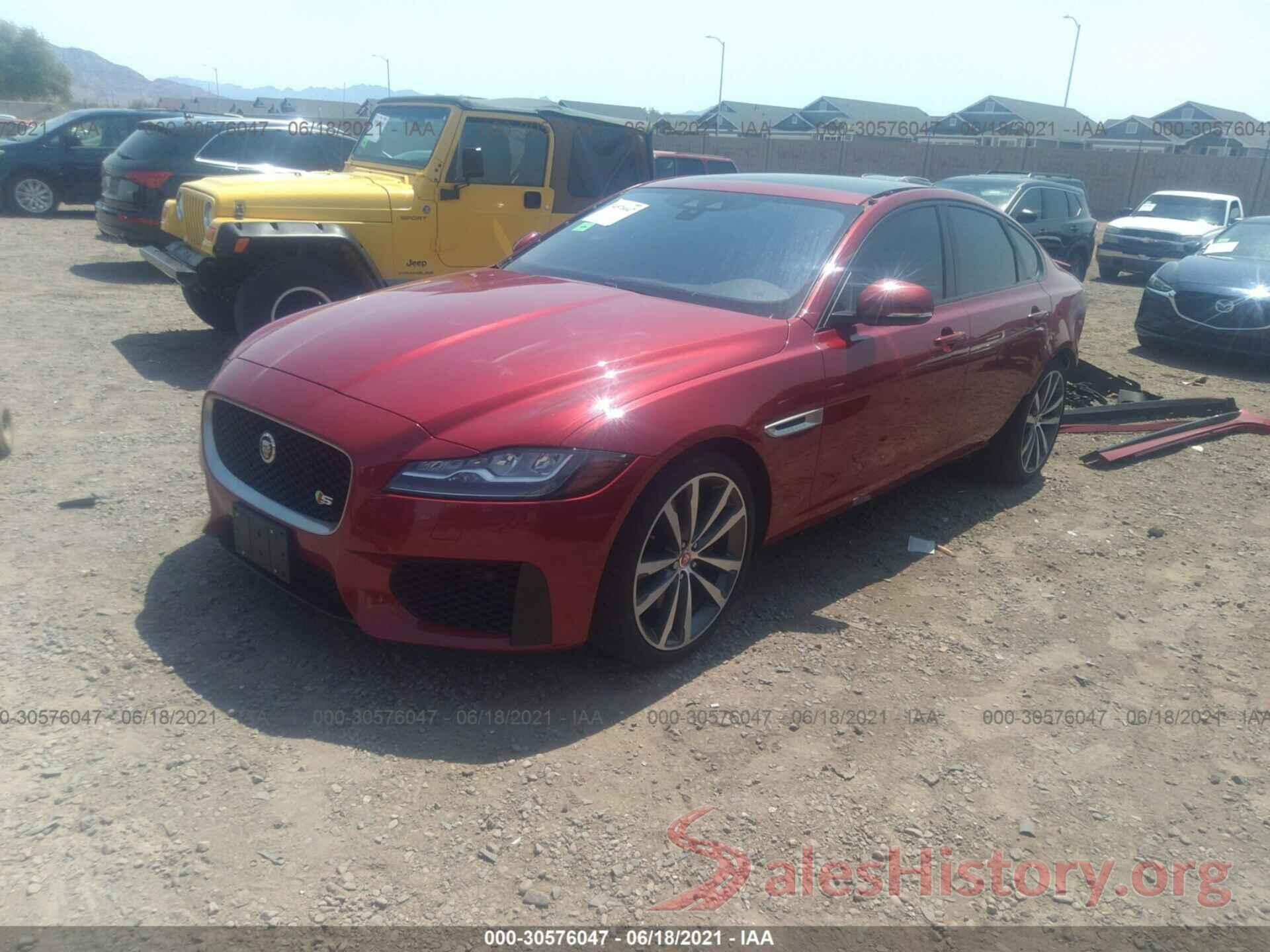 SAJBM4BV1GCY16206 2016 JAGUAR XF