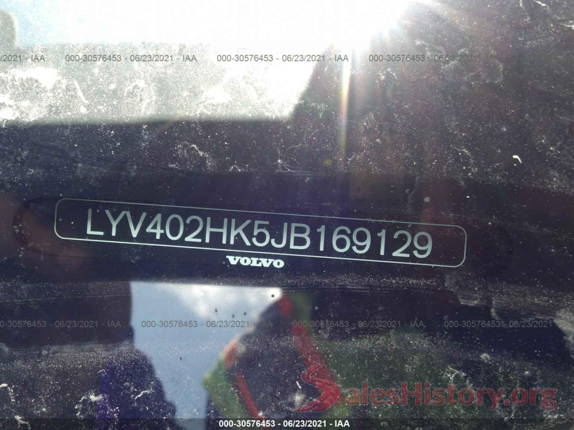 LYV402HK5JB169129 2018 VOLVO S60