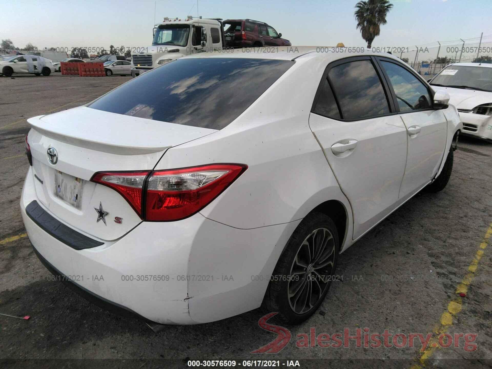 5YFBURHE7GP421943 2016 TOYOTA COROLLA