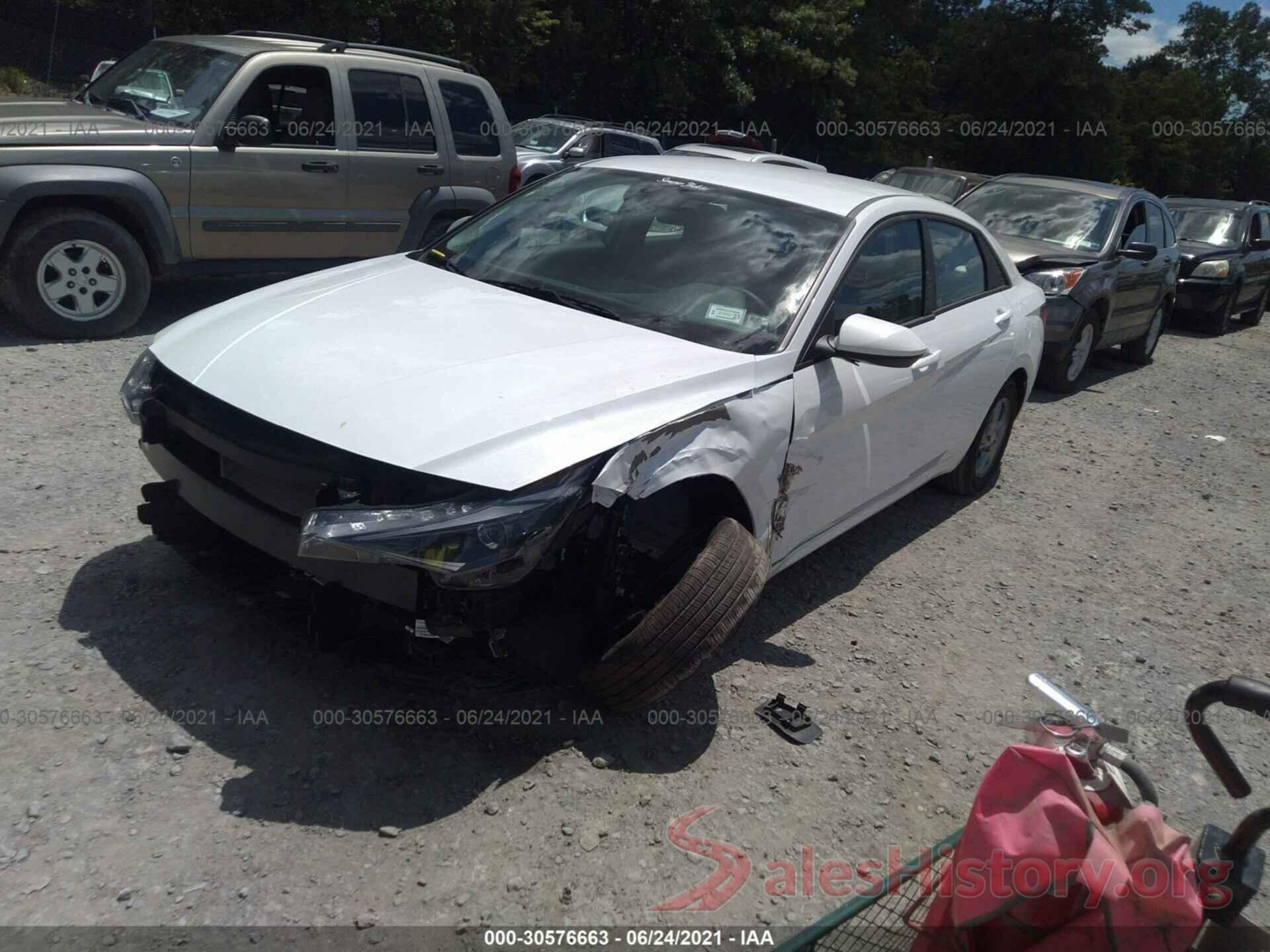 5NPLL4AG1MH015283 2021 HYUNDAI ELANTRA