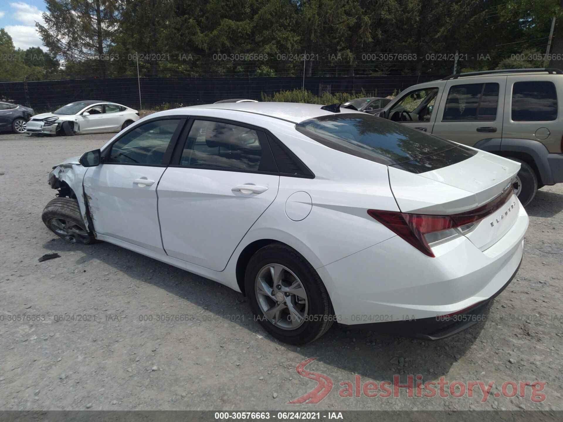 5NPLL4AG1MH015283 2021 HYUNDAI ELANTRA