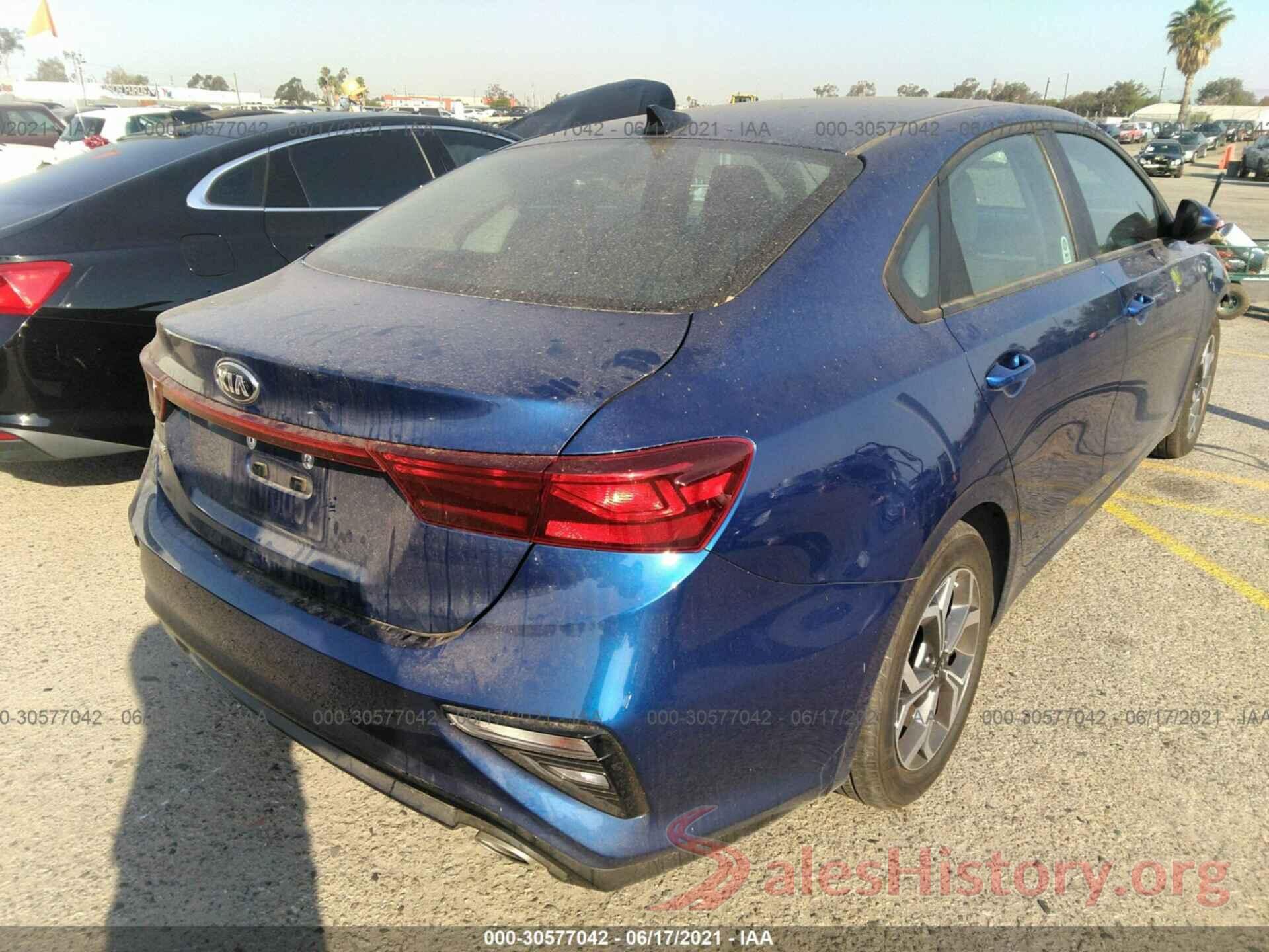 3KPF24ADXLE209125 2020 KIA FORTE