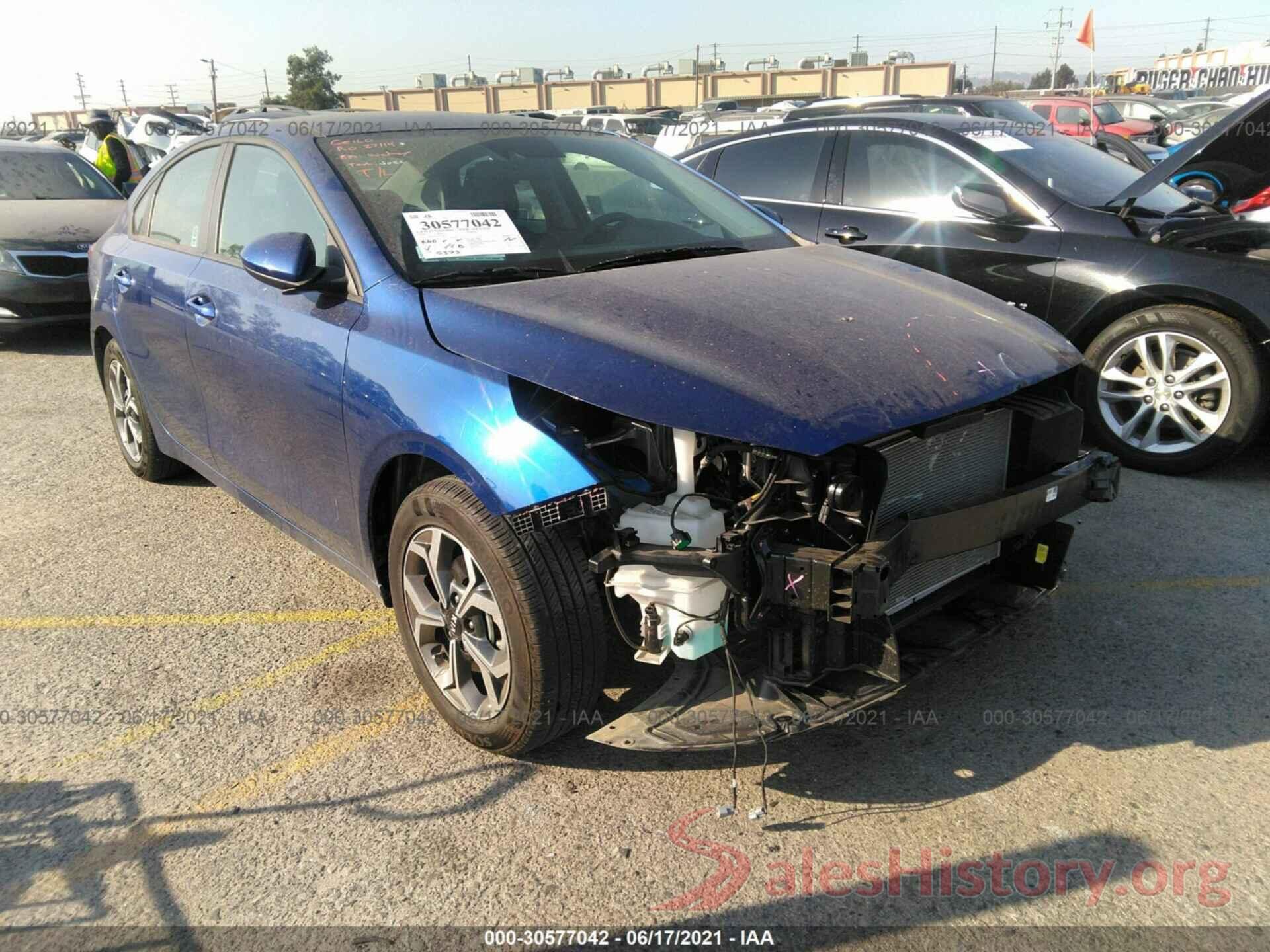 3KPF24ADXLE209125 2020 KIA FORTE