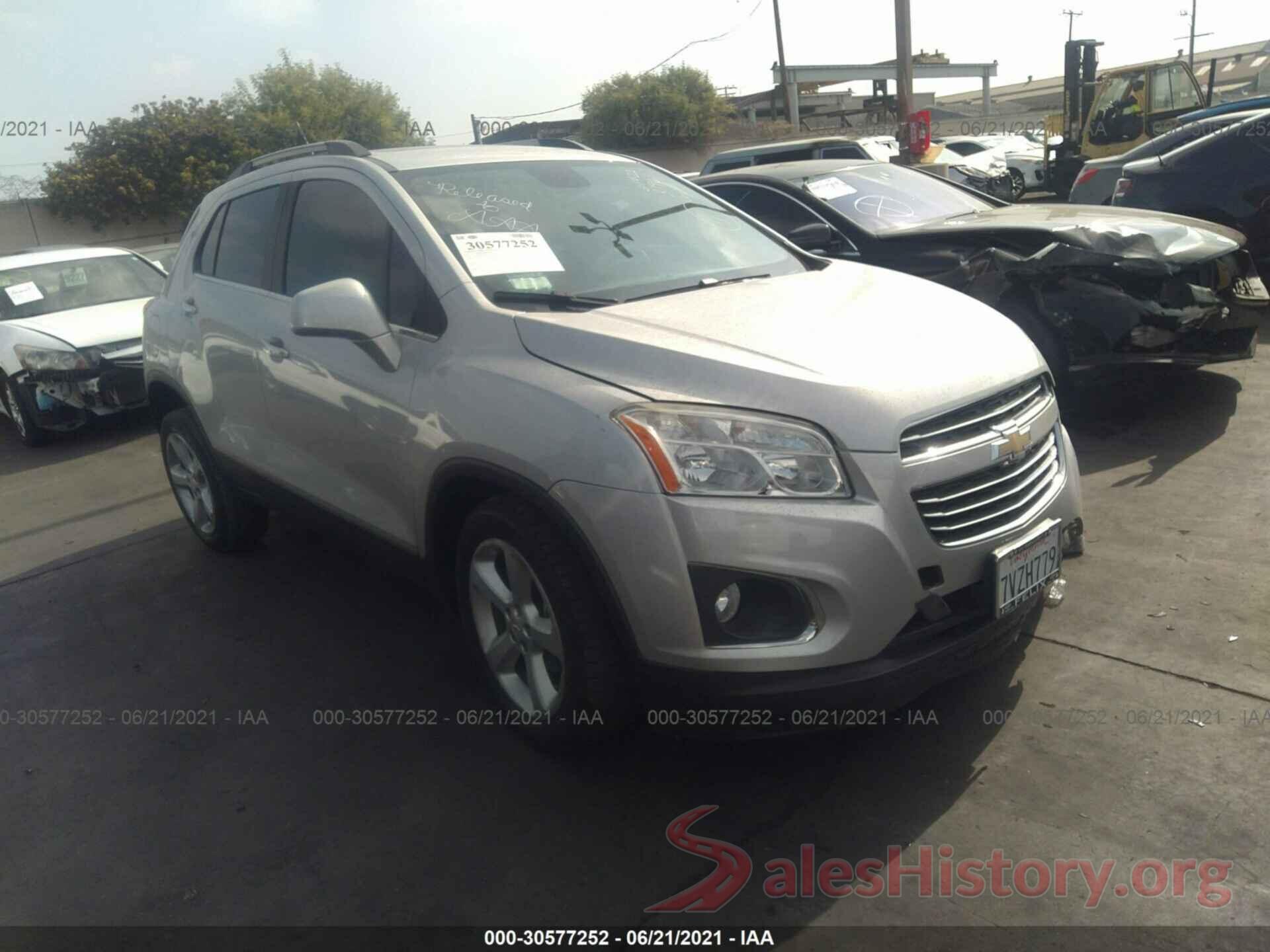 3GNCJMSB3GL263796 2016 CHEVROLET TRAX