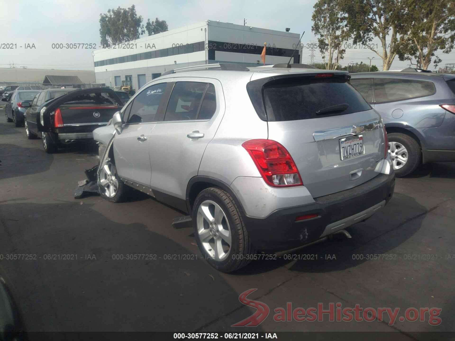 3GNCJMSB3GL263796 2016 CHEVROLET TRAX