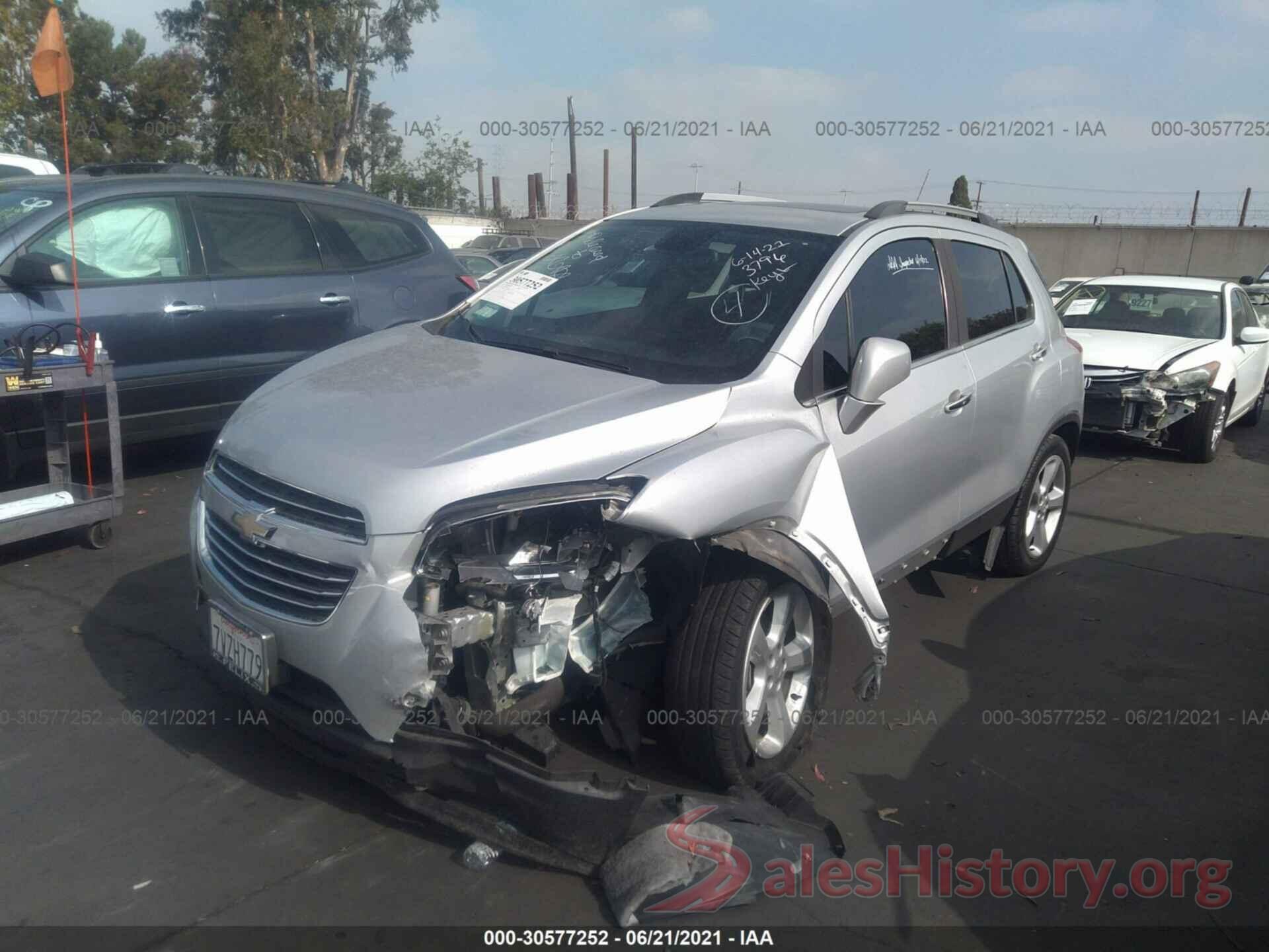 3GNCJMSB3GL263796 2016 CHEVROLET TRAX