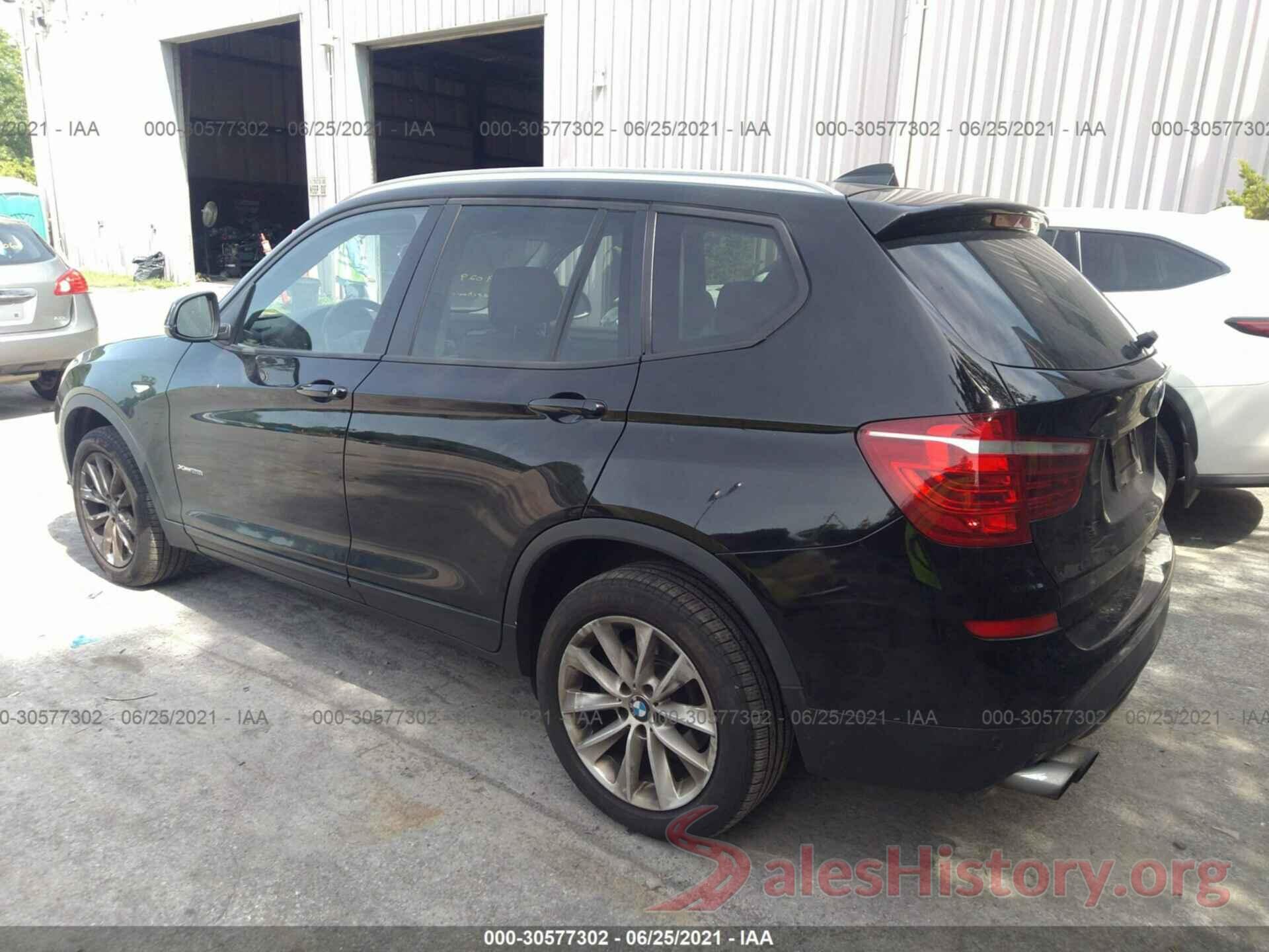 5UXWX9C55G0D63858 2016 BMW X3