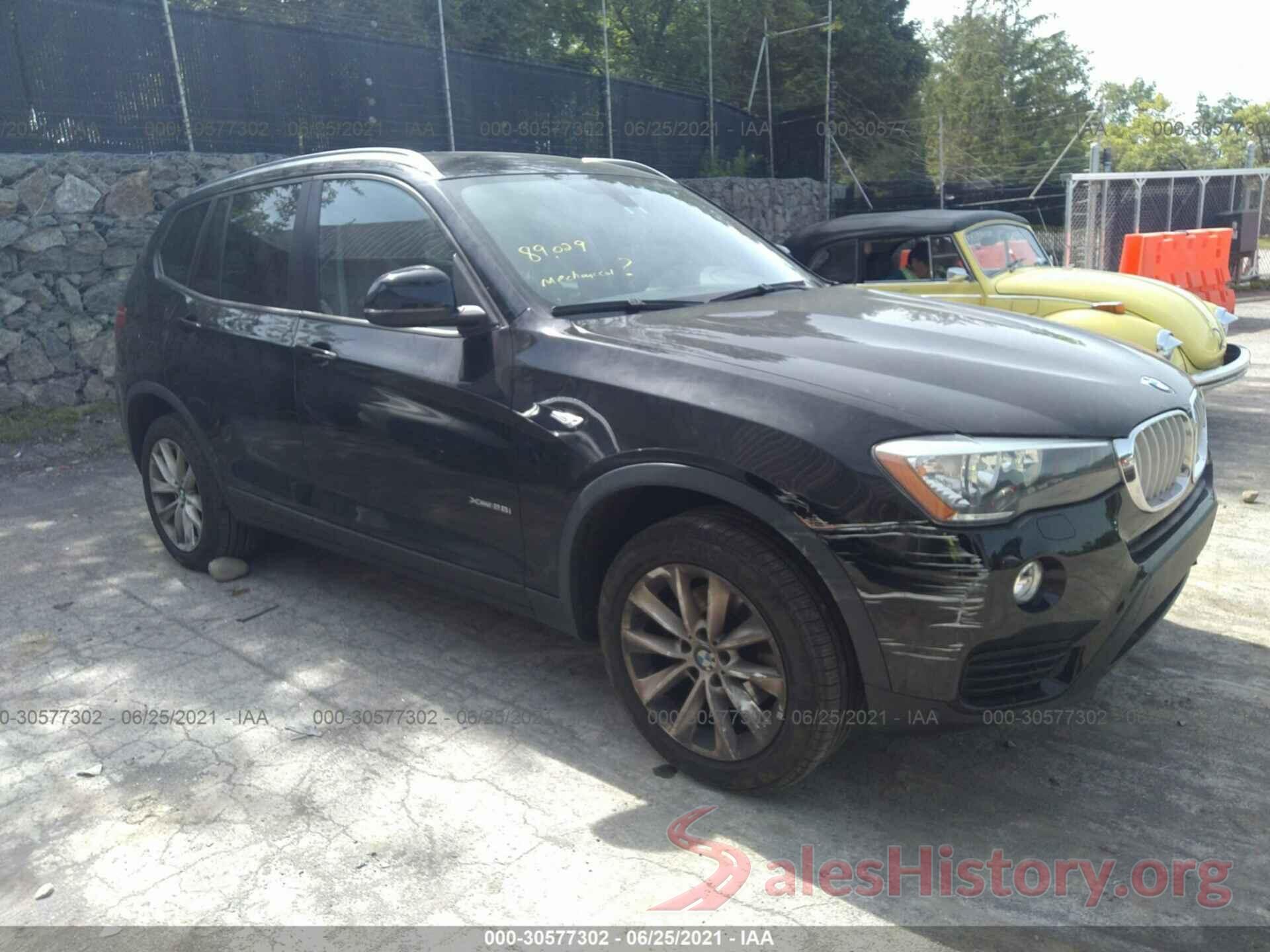 5UXWX9C55G0D63858 2016 BMW X3