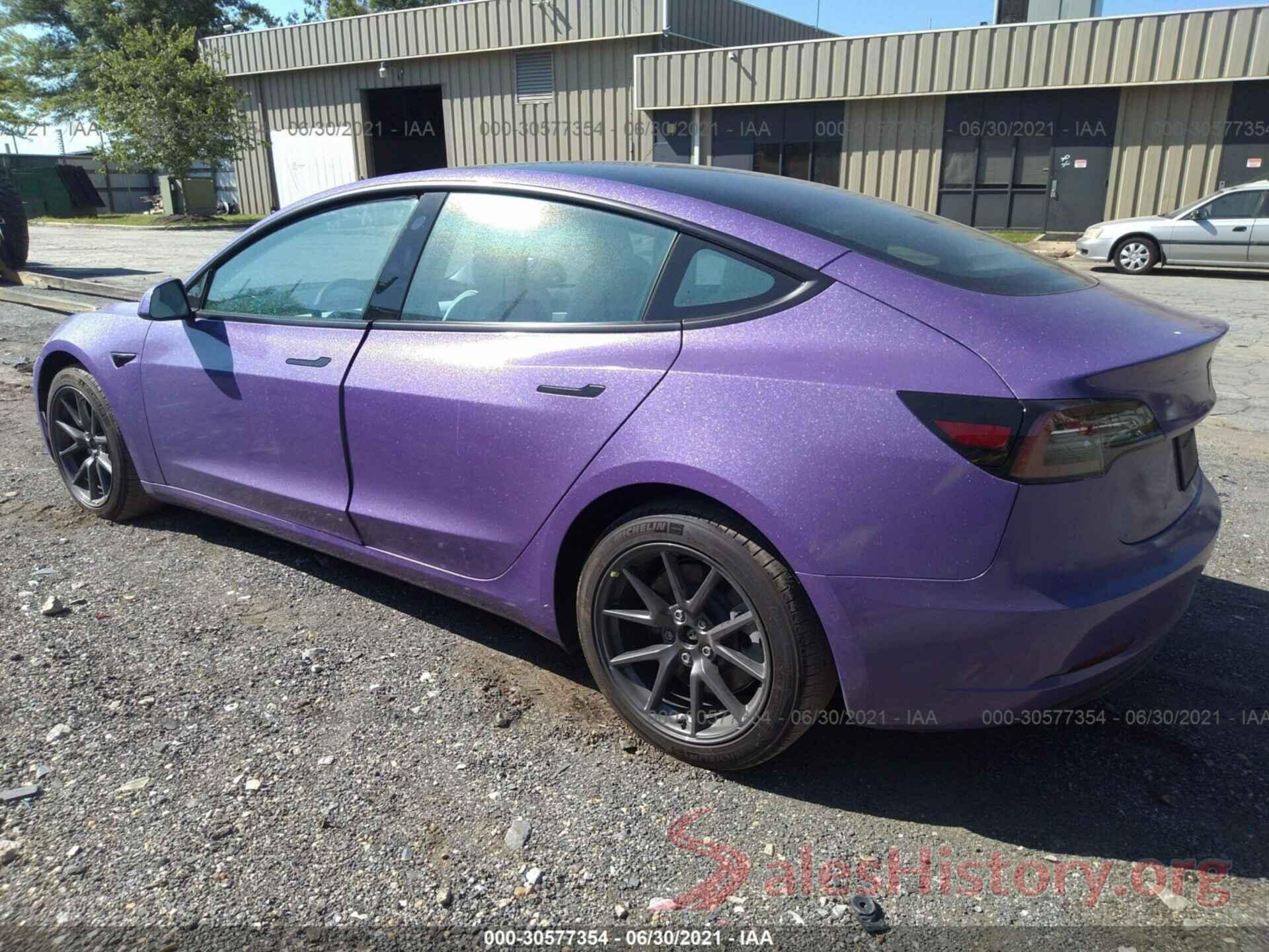 5YJ3E1EA4MF921604 2021 TESLA MODEL 3