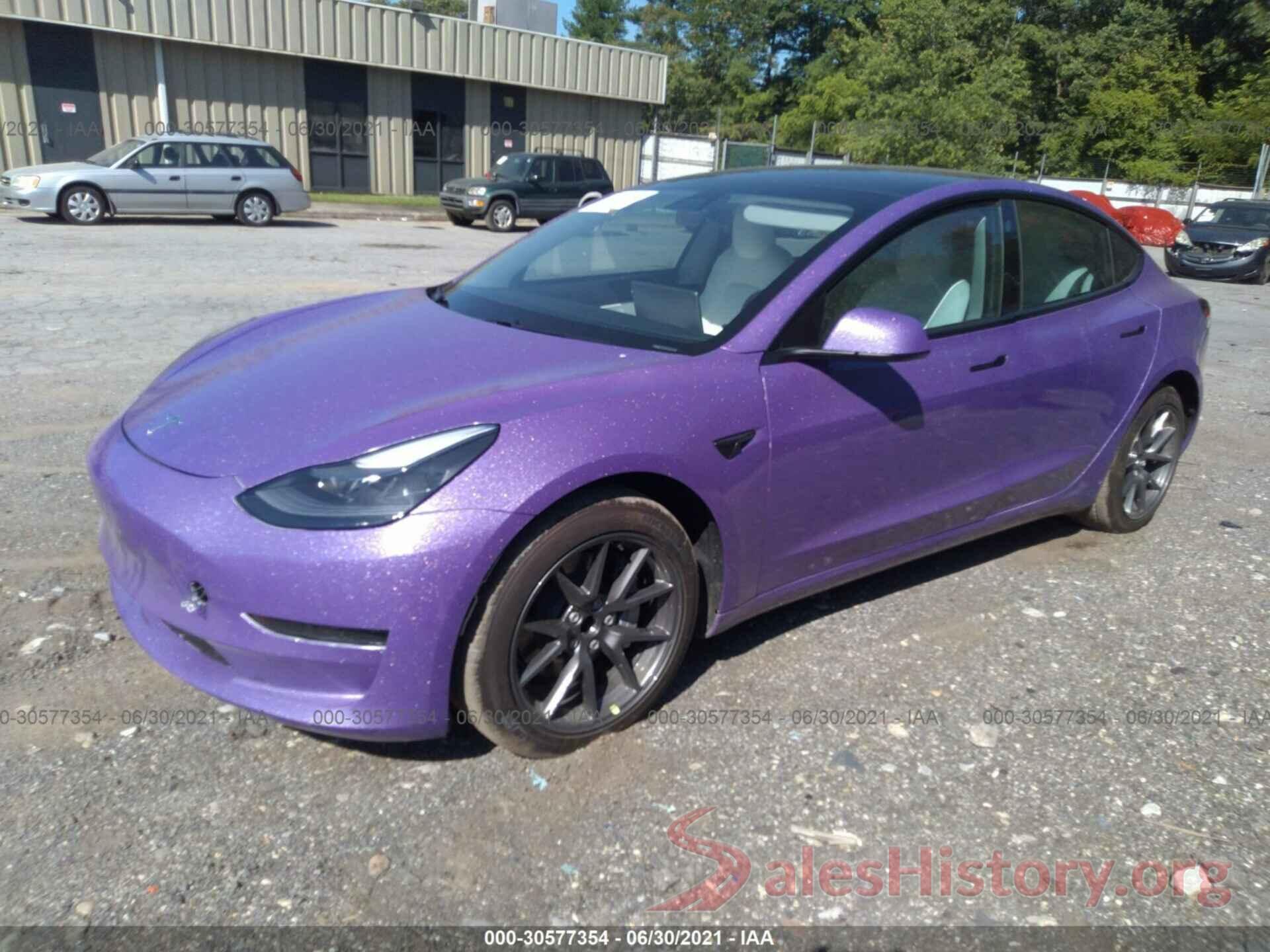 5YJ3E1EA4MF921604 2021 TESLA MODEL 3