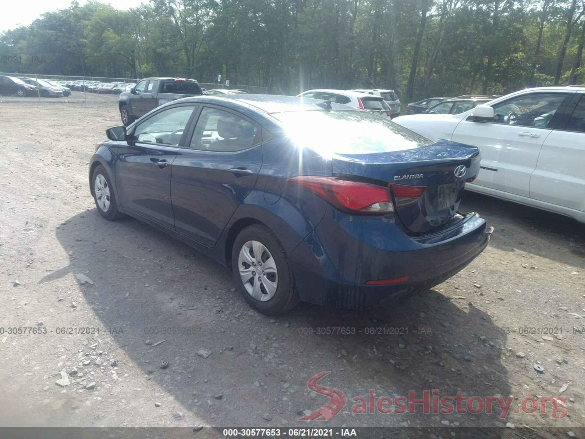 5NPDH4AE7GH752089 2016 HYUNDAI ELANTRA