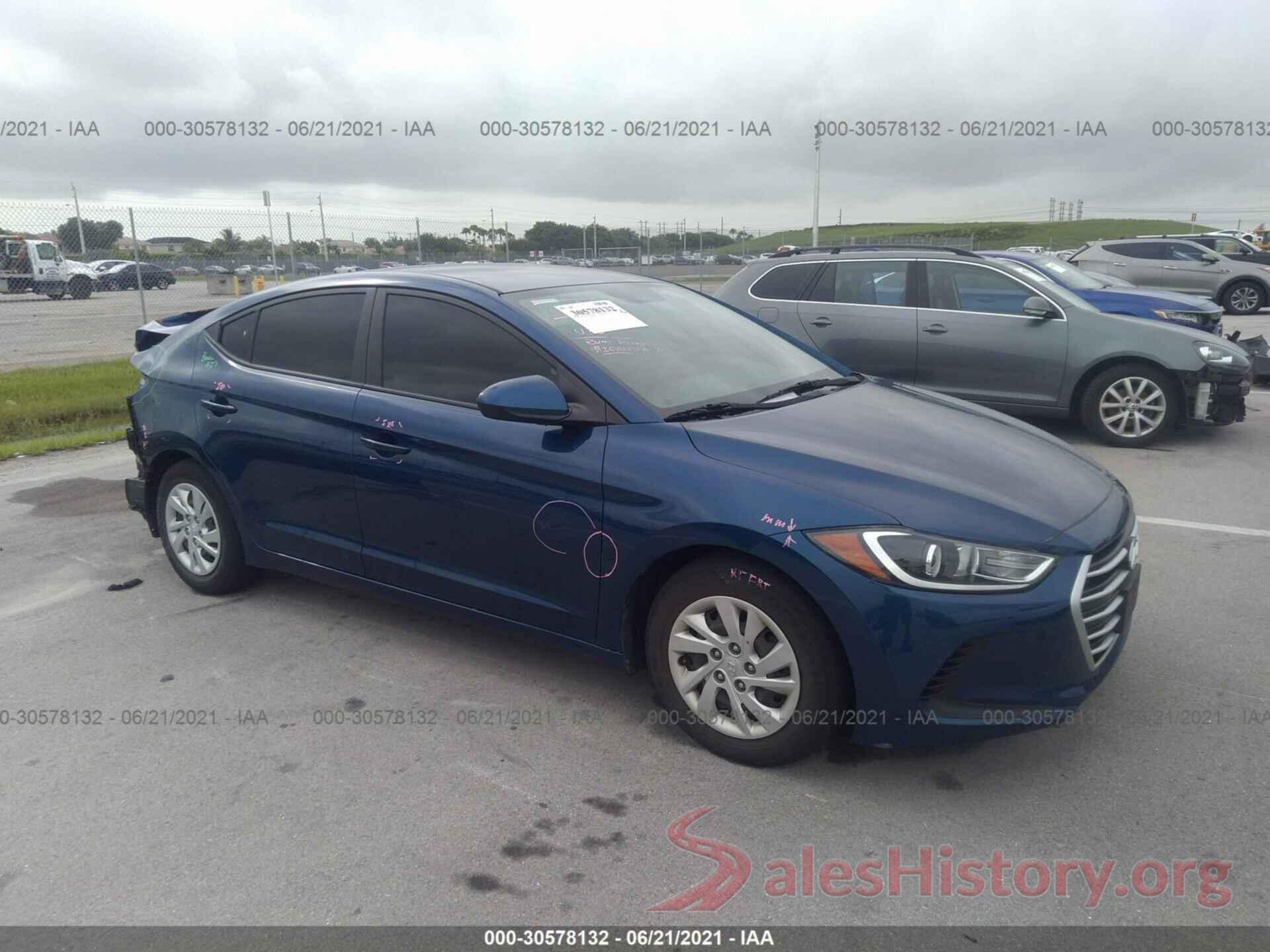 5NPD74LF6HH125863 2017 HYUNDAI ELANTRA