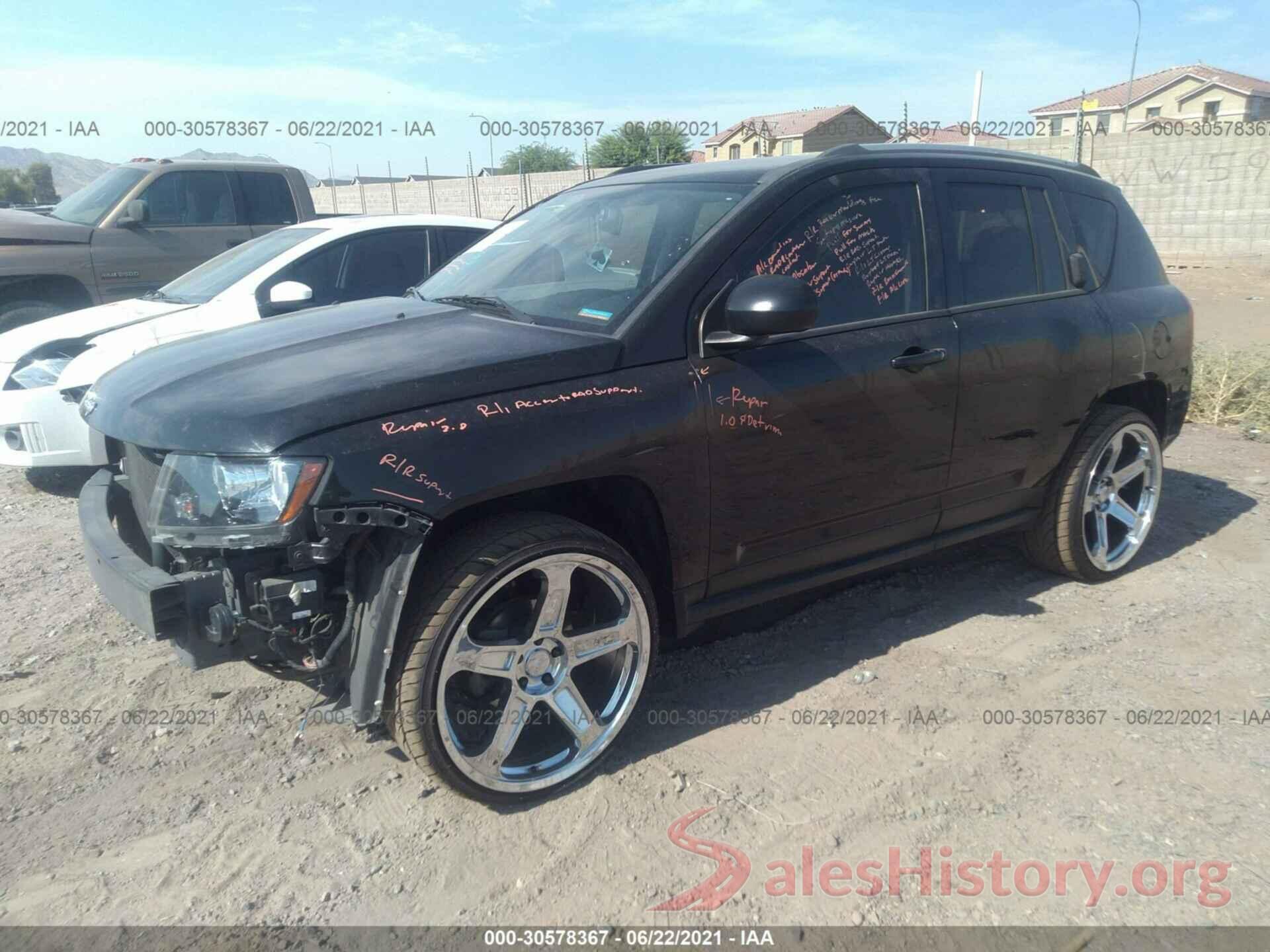 1C4NJCBA3HD123905 2017 JEEP COMPASS