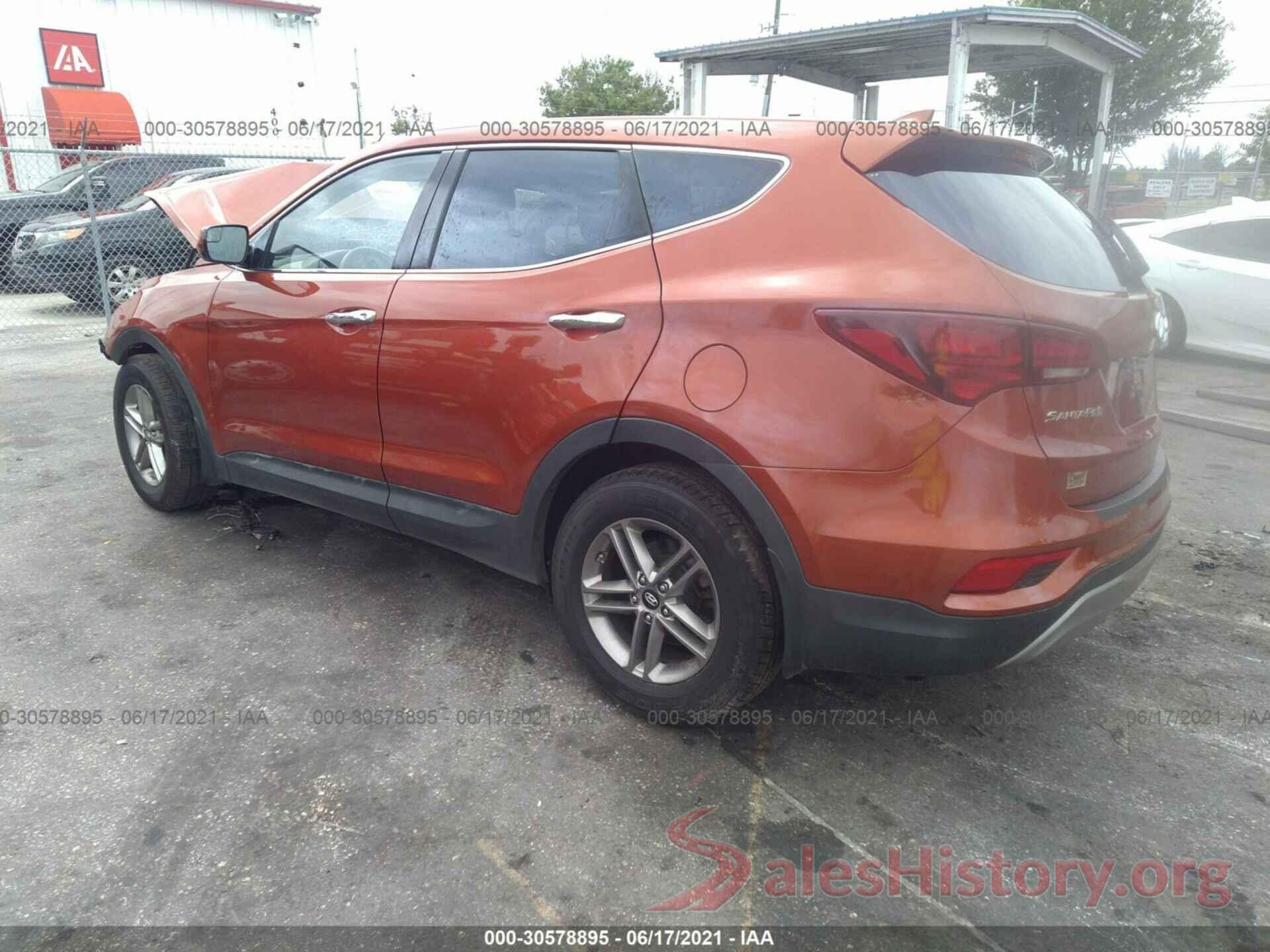 5XYZT3LB8HG457075 2017 HYUNDAI SANTA FE SPORT