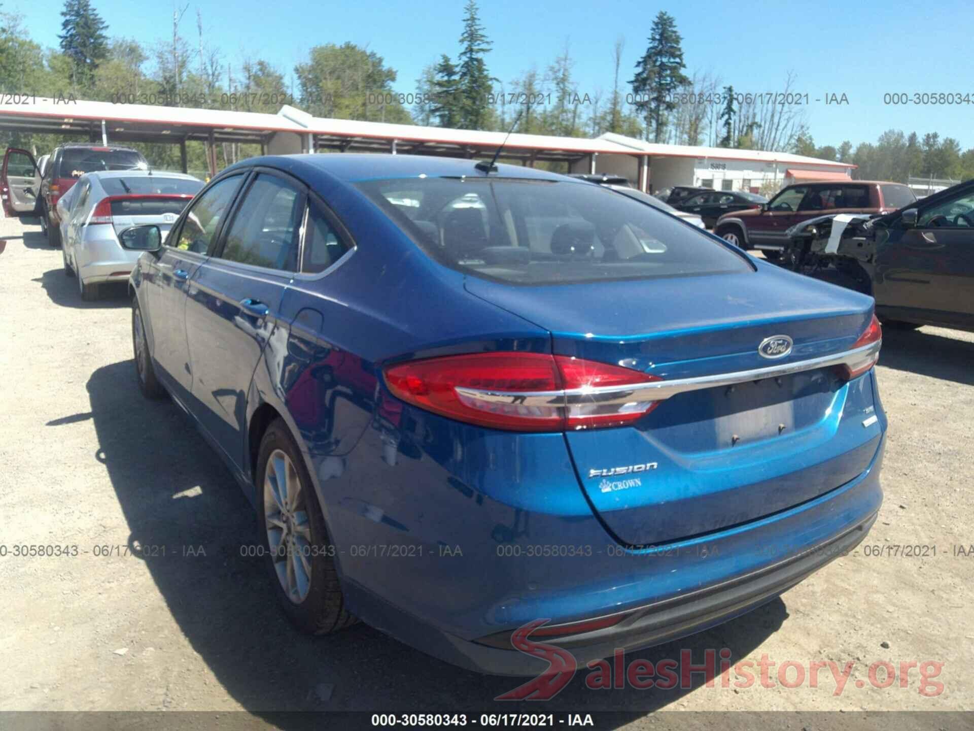 3FA6P0HD0HR346421 2017 FORD FUSION