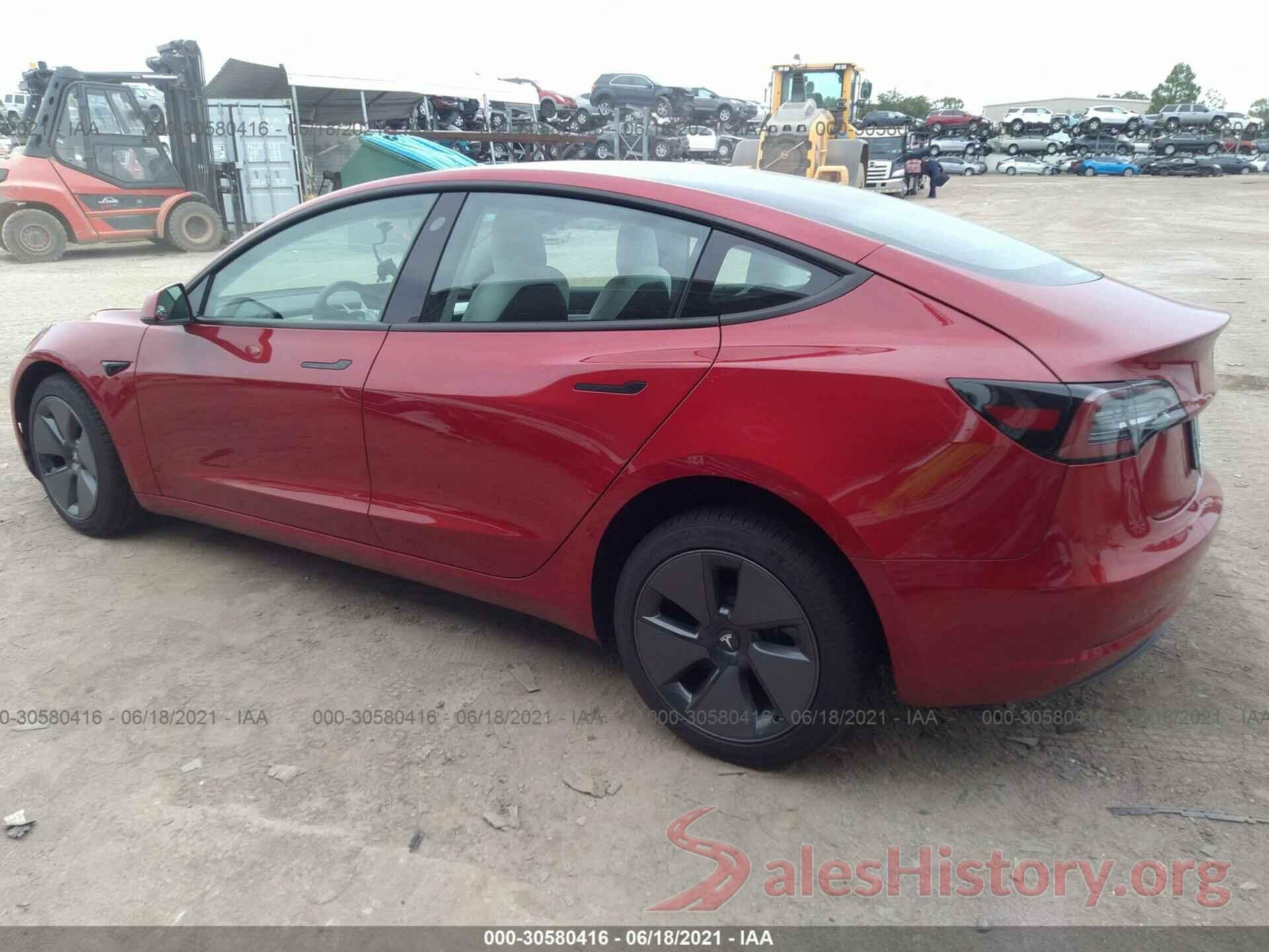 5YJ3E1EA8MF871208 2021 TESLA MODEL 3