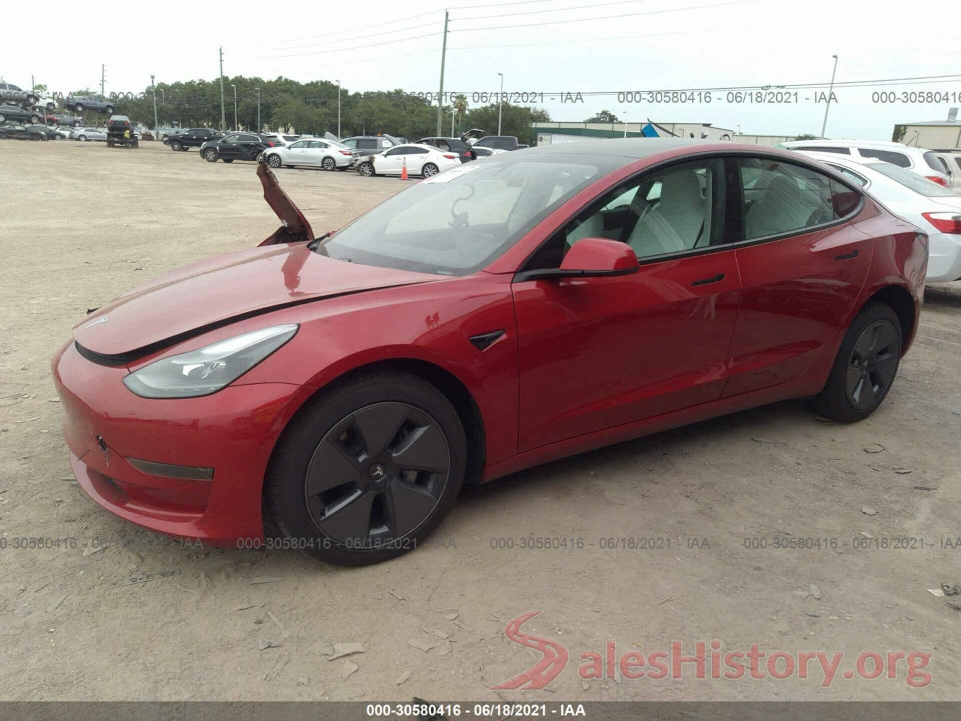 5YJ3E1EA8MF871208 2021 TESLA MODEL 3