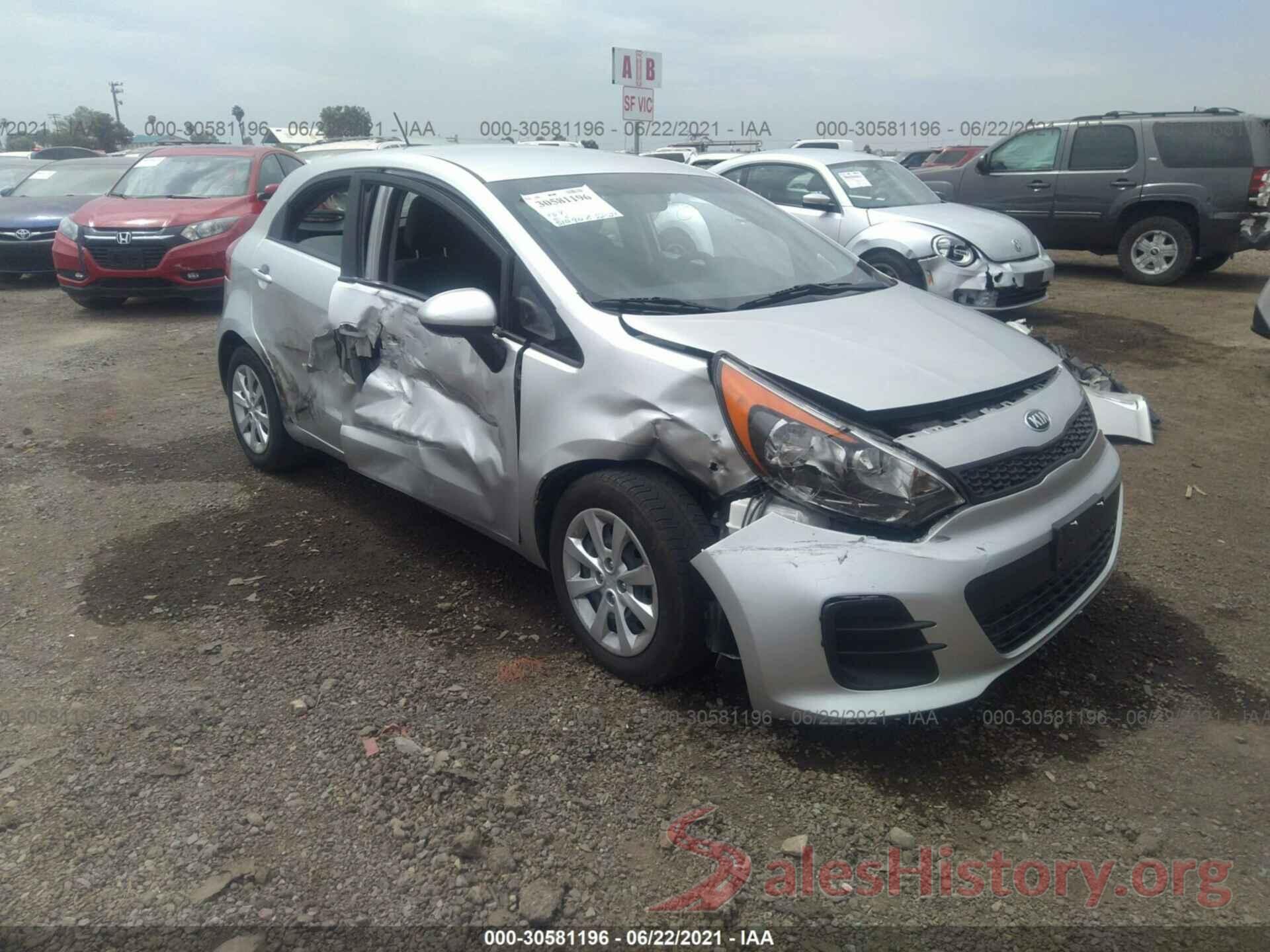 KNADM5A35G6698976 2016 KIA RIO