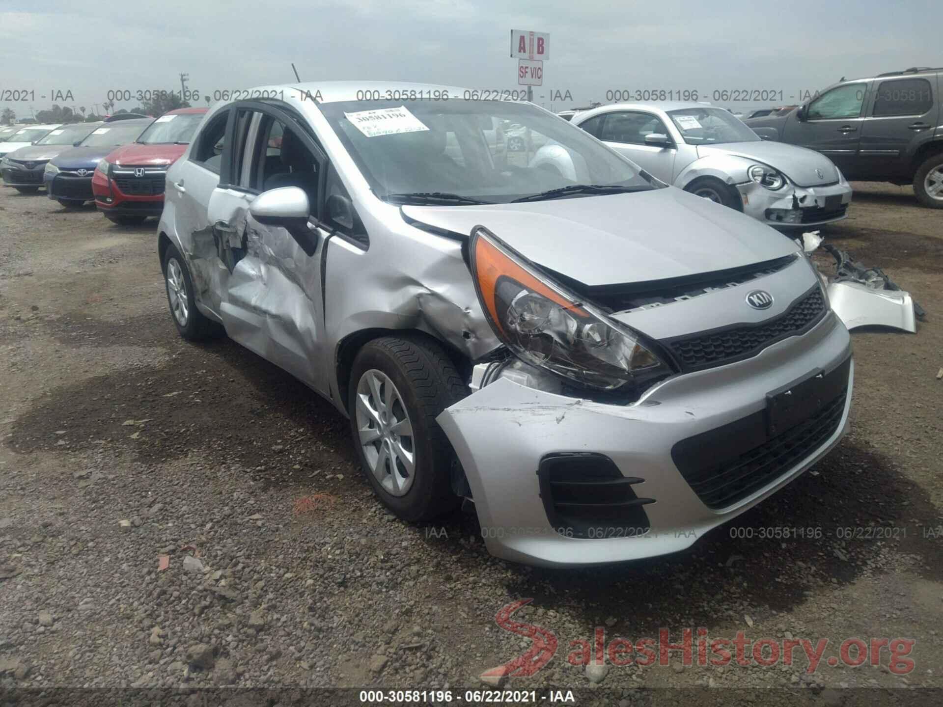 KNADM5A35G6698976 2016 KIA RIO