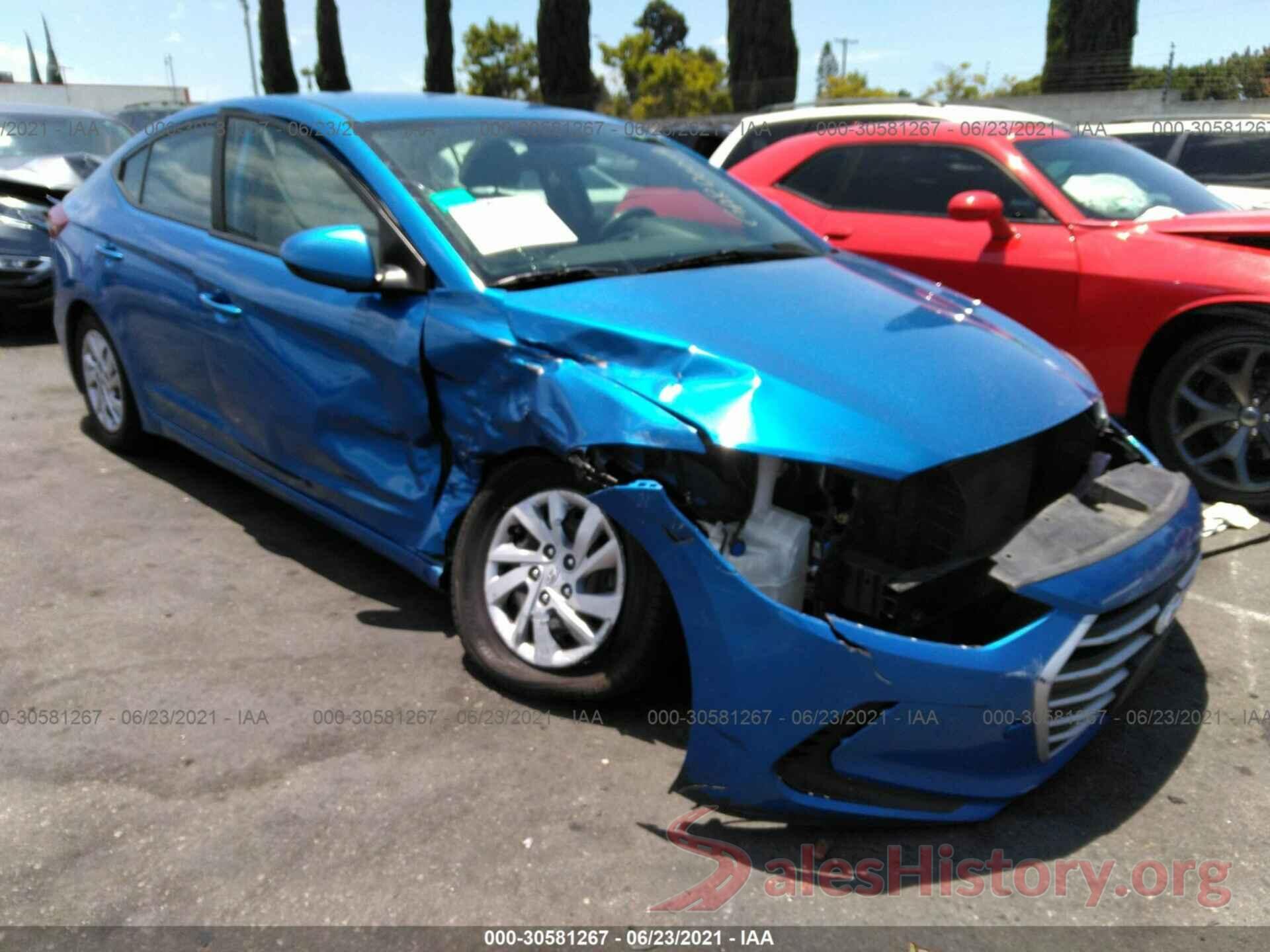 KMHD74LF3HU330672 2017 HYUNDAI ELANTRA