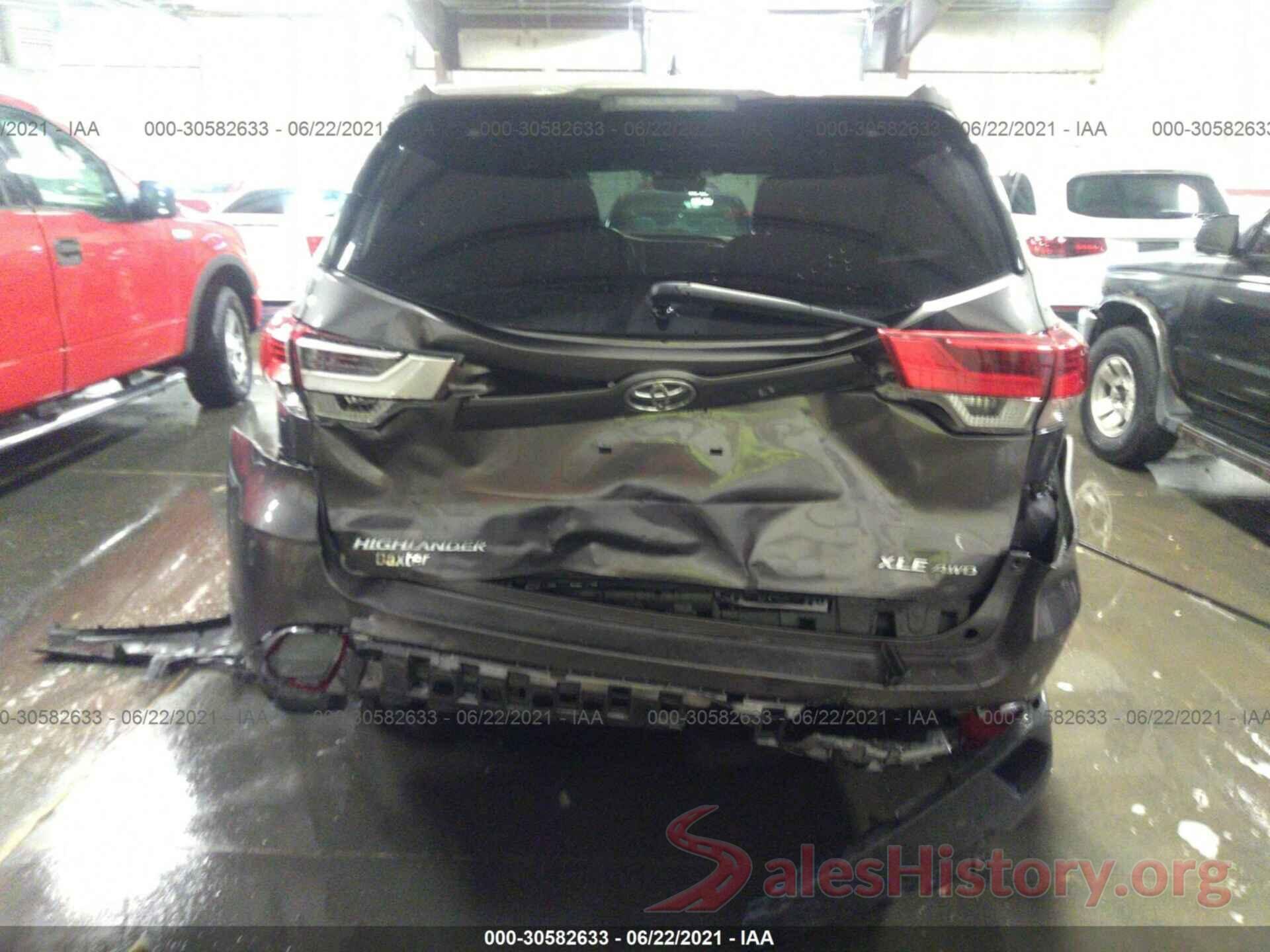 5TDJZRFH6KS611095 2019 TOYOTA HIGHLANDER