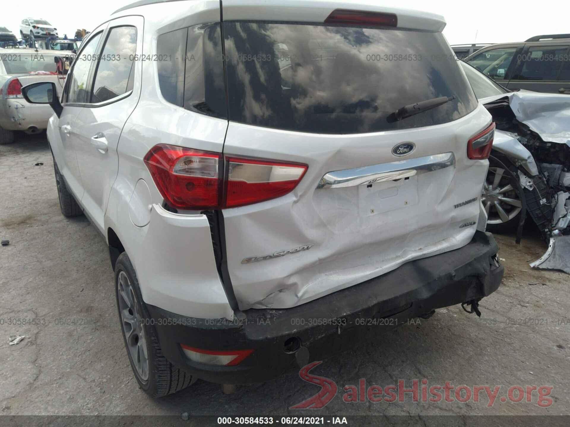 MAJ6S3KL6KC287896 2019 FORD ECOSPORT