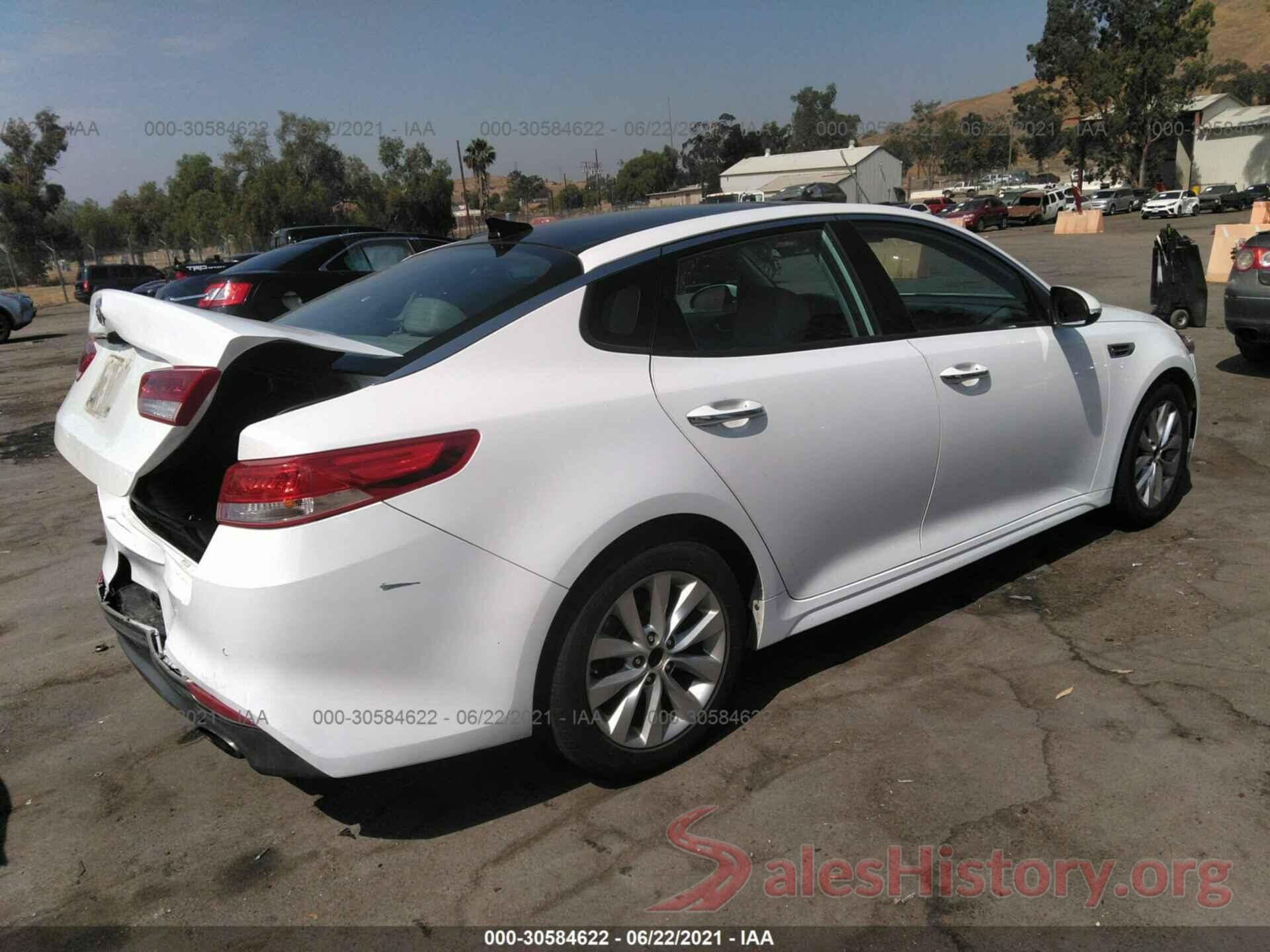 5XXGU4L31GG022095 2016 KIA OPTIMA