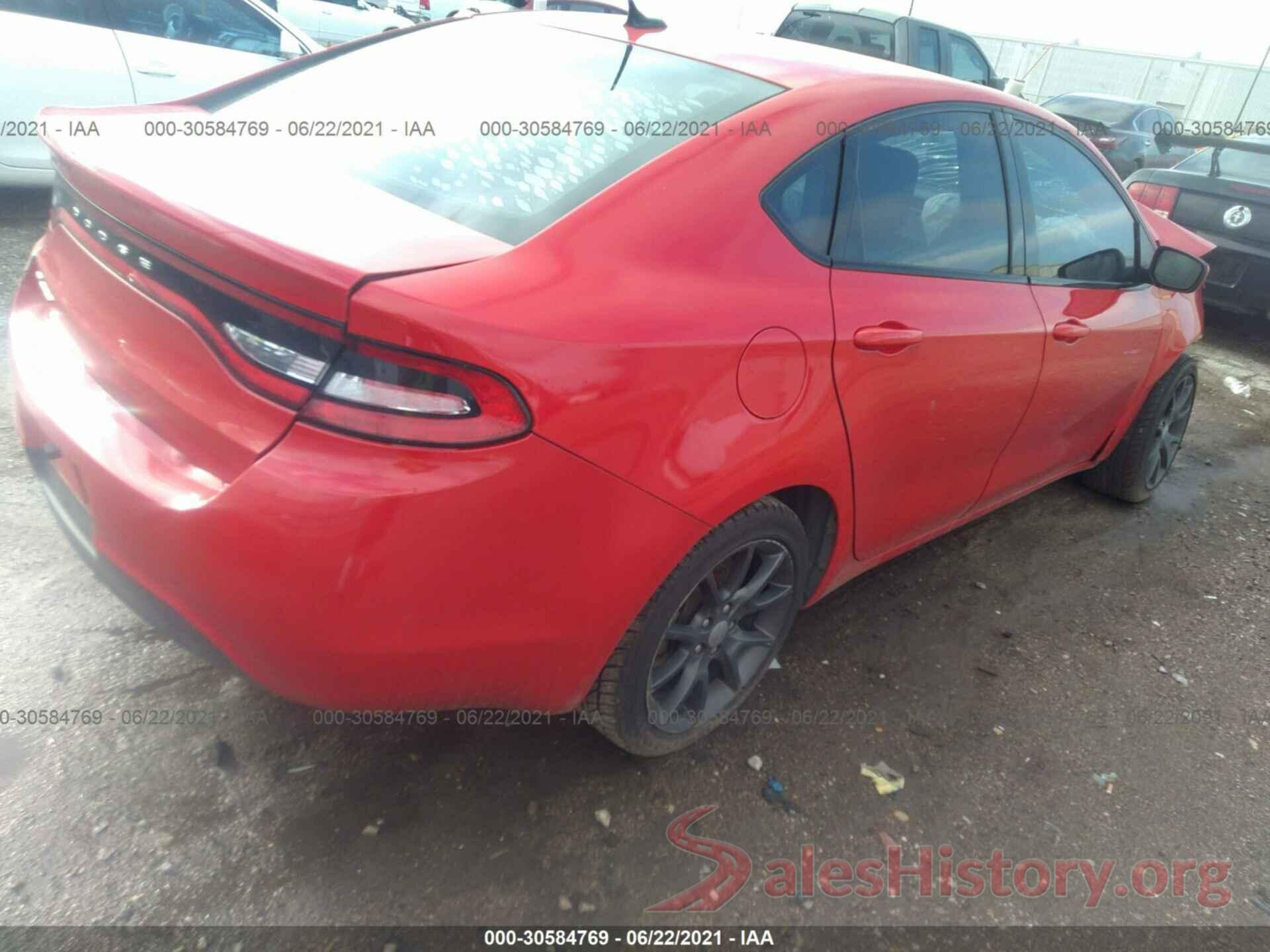 1C3CDFAA3GD703840 2016 DODGE DART