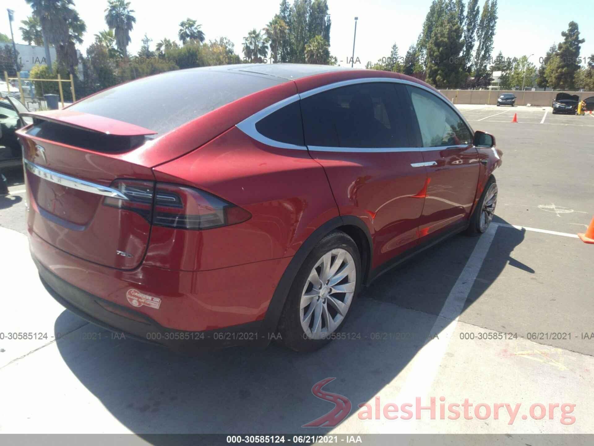 5YJXCAE28HF065374 2017 TESLA MODEL X