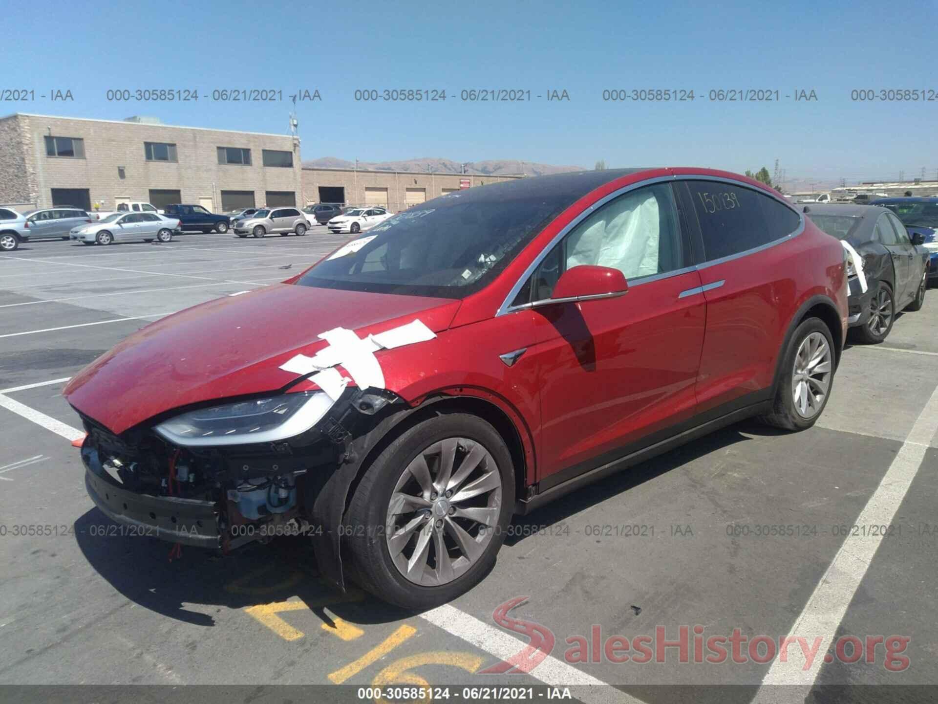 5YJXCAE28HF065374 2017 TESLA MODEL X