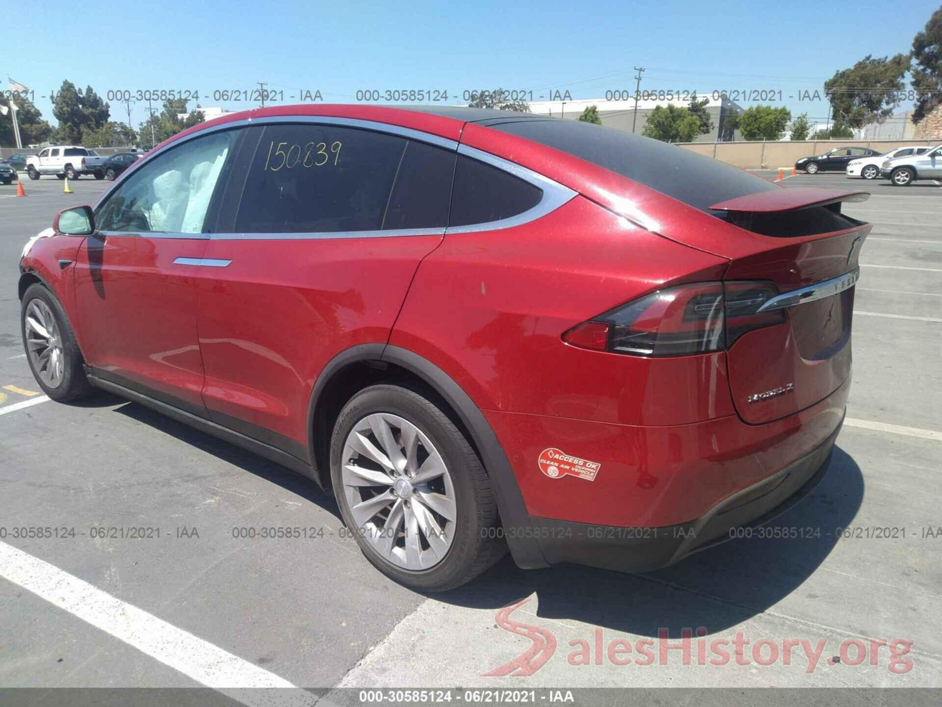 5YJXCAE28HF065374 2017 TESLA MODEL X